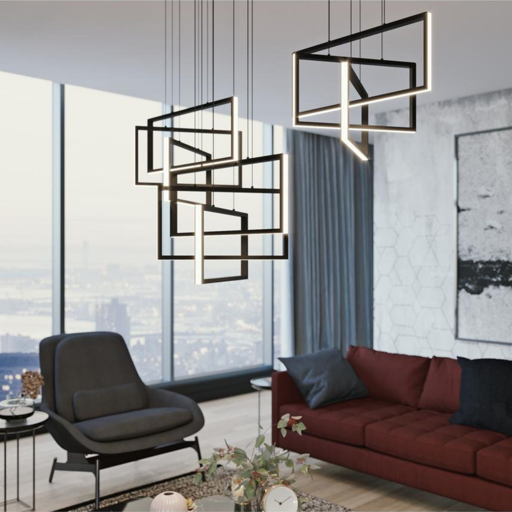 Cole 24" LED Pendant, Satin Nickel Finish - Bees Lighting
