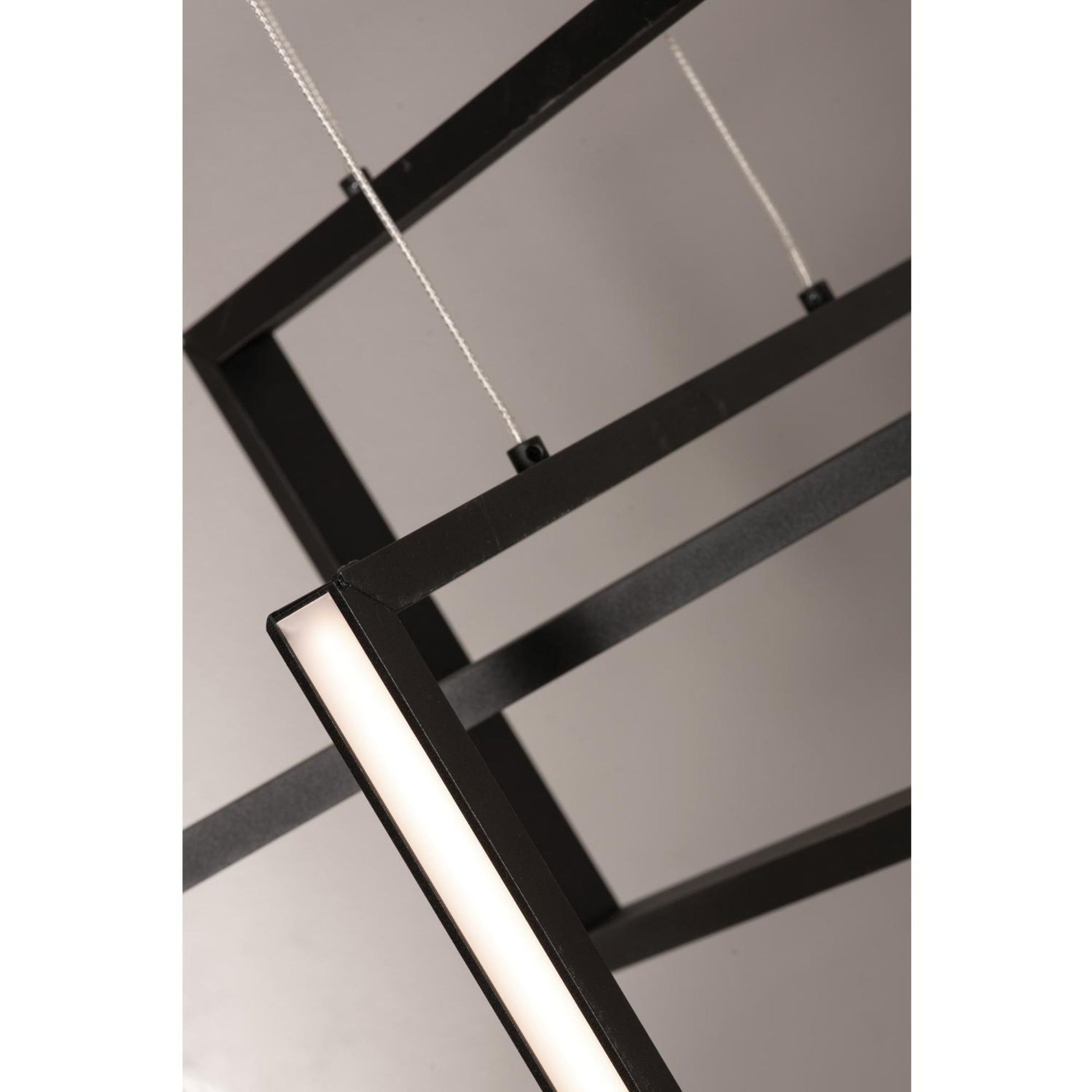 Cole 39" LED Pendant, Black Finish - Bees Lighting