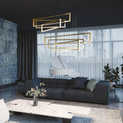Cole 39" LED Pendant, Gold Finish - Bees Lighting