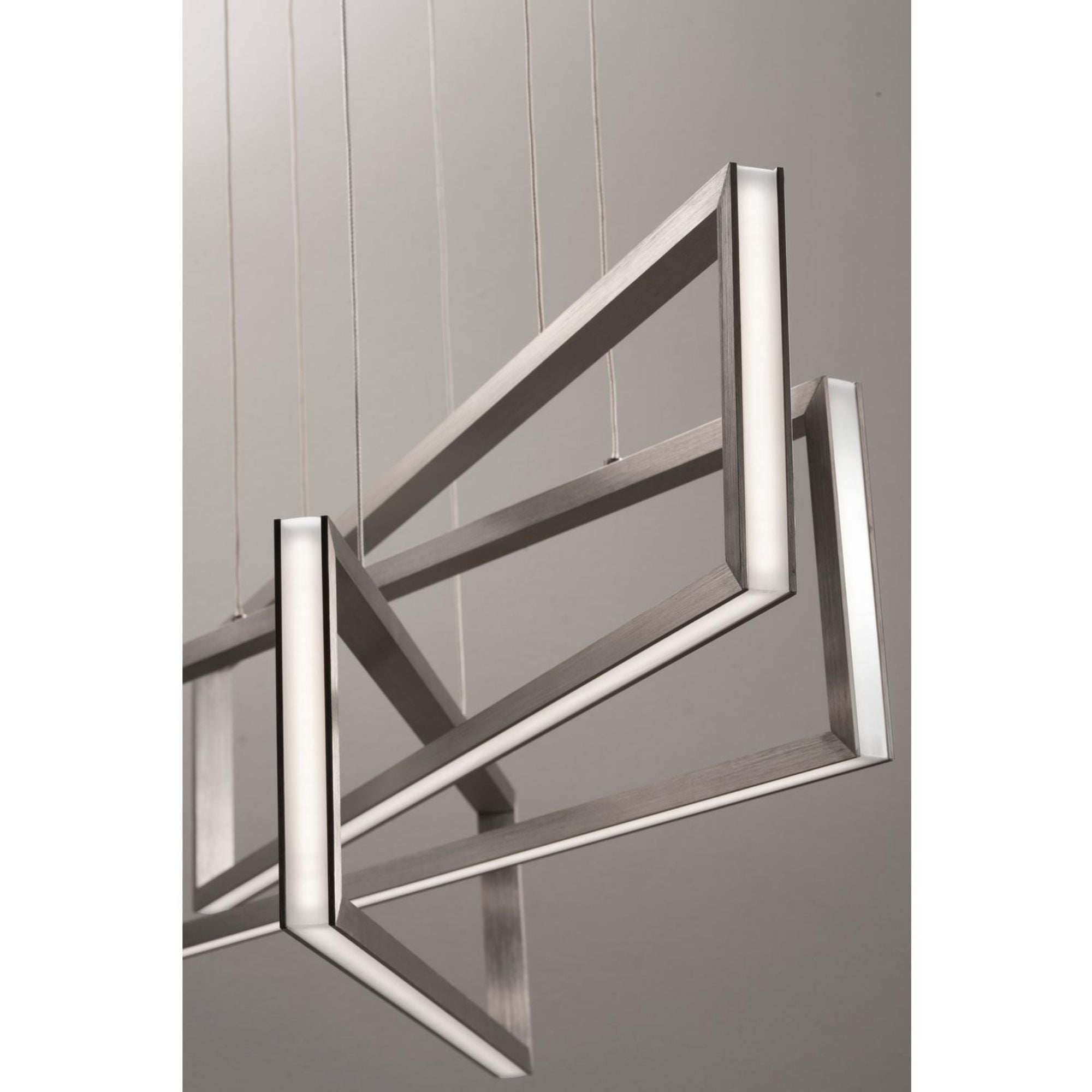 Cole 39" LED Pendant, Satin Nickel Finish - Bees Lighting