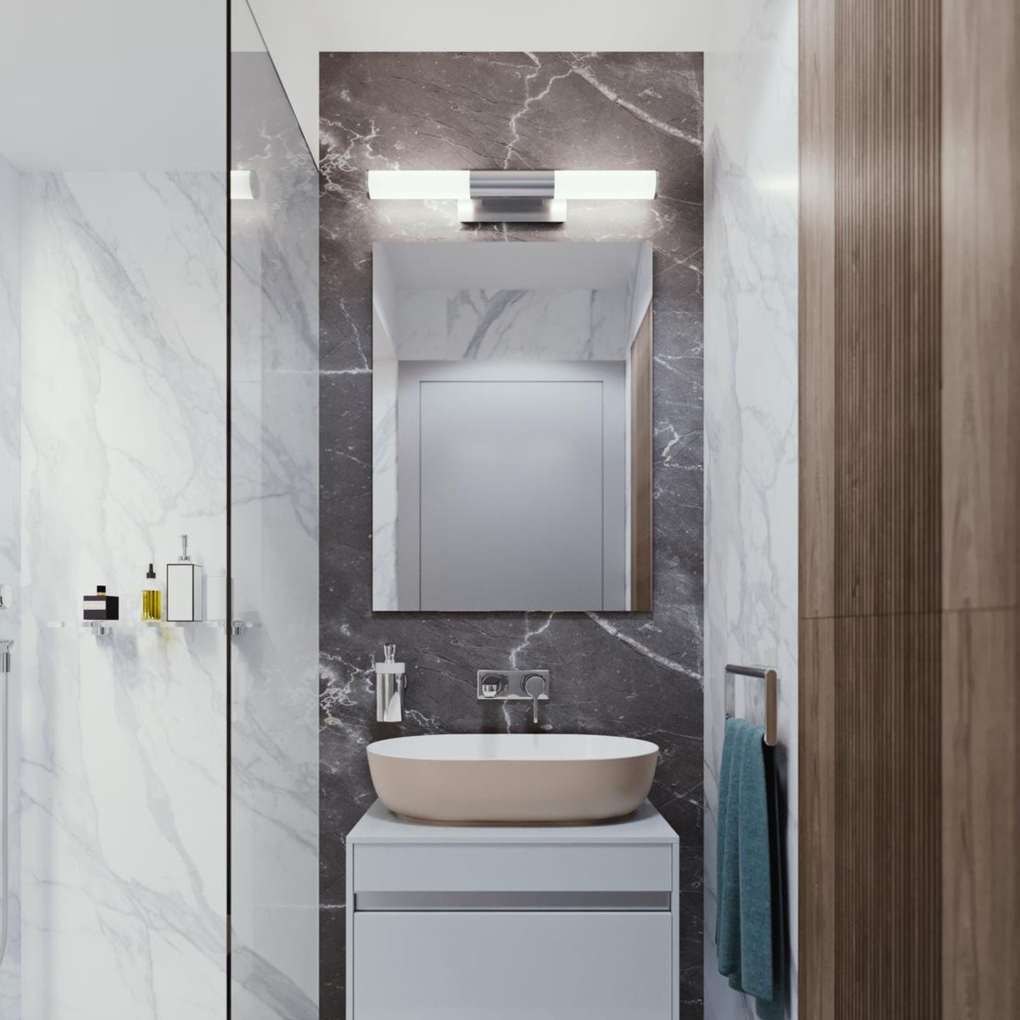 Dax 36 in. LED Bath Bar Satin Nickel finish - Bees Lighting