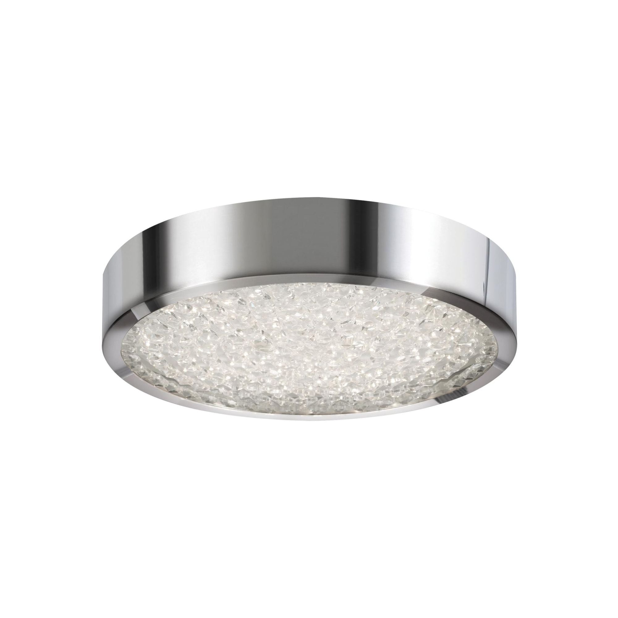 Diamonds 13" LED Flush Mount, Polished Chrome Finish