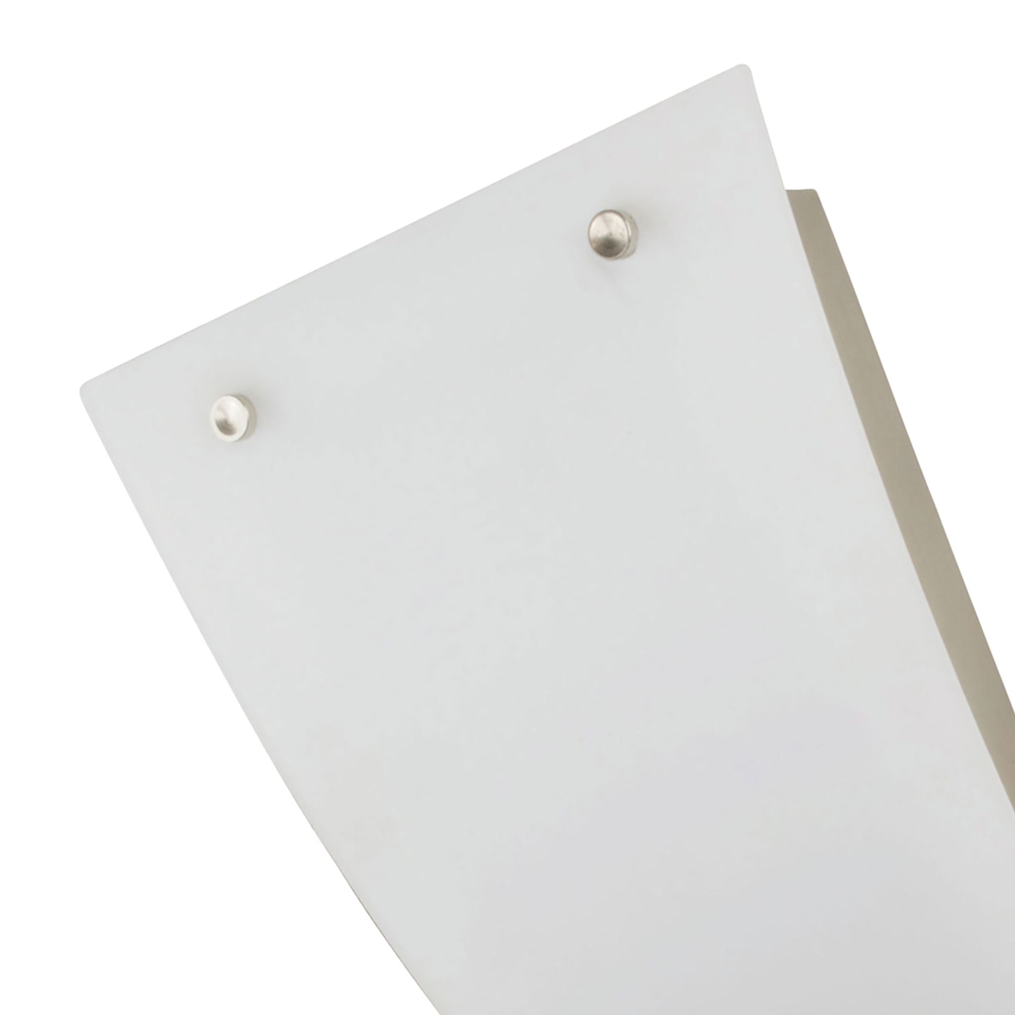 Dorset 12 in. LED Wall Light Satin Nickel Finish Matte White Shade - Bees Lighting