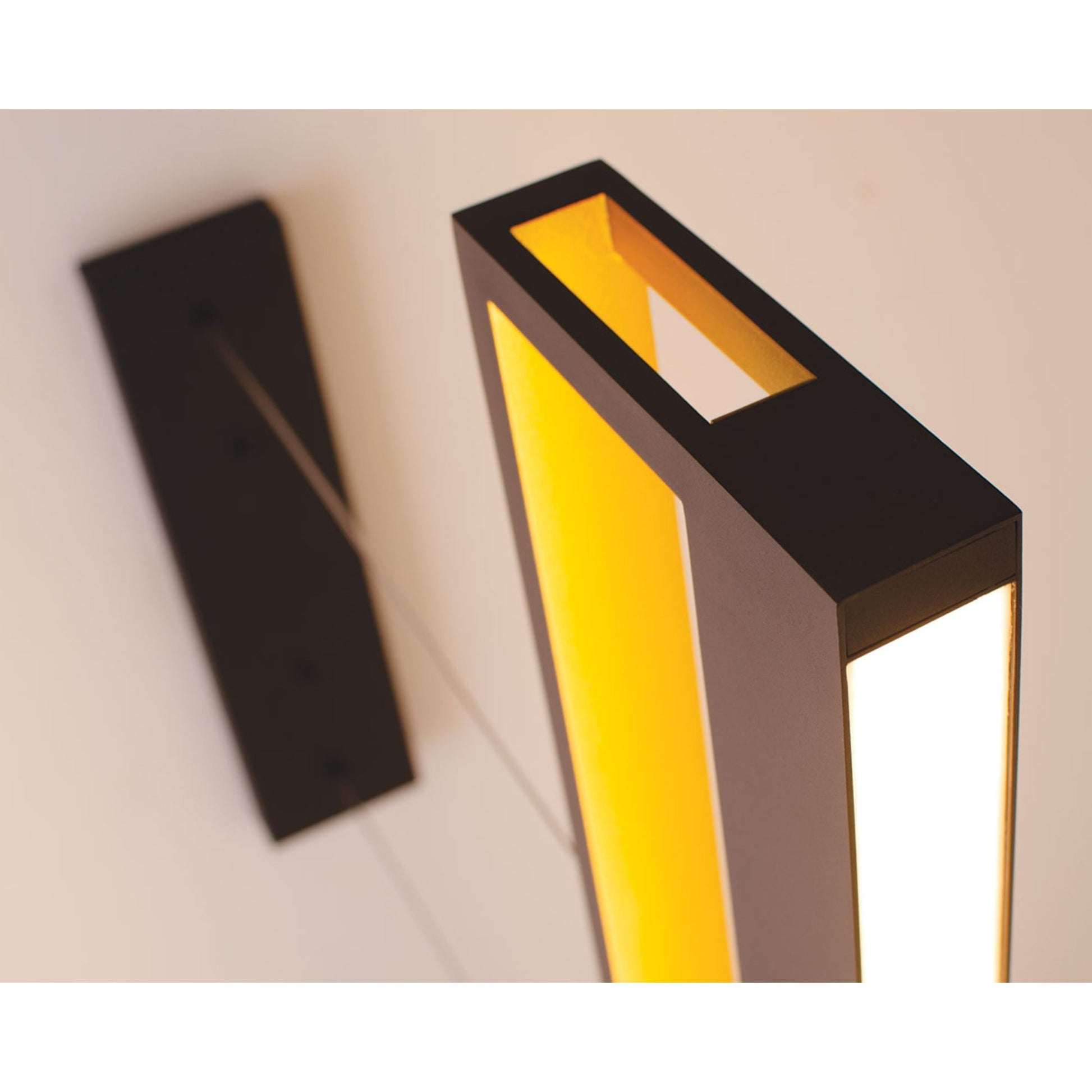 Echo 45" LED Linear Pendant, Black and Gold Finish - Bees Lighting