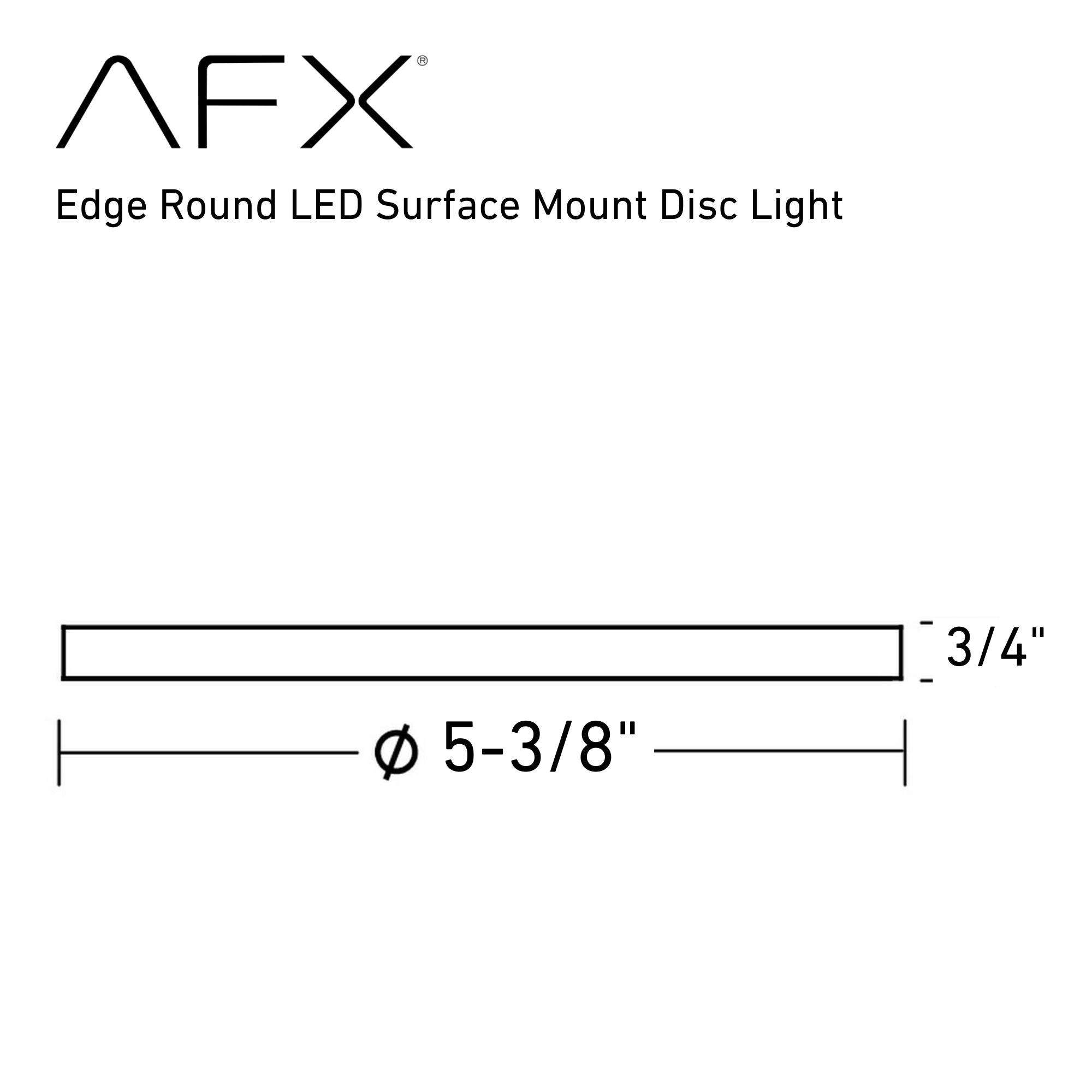 Edge Round 6" LED Flush Mount, White Finish - Bees Lighting