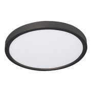 Edge Round Large 24" LED Flush Mount, 3CCT, Black Finish, 120V