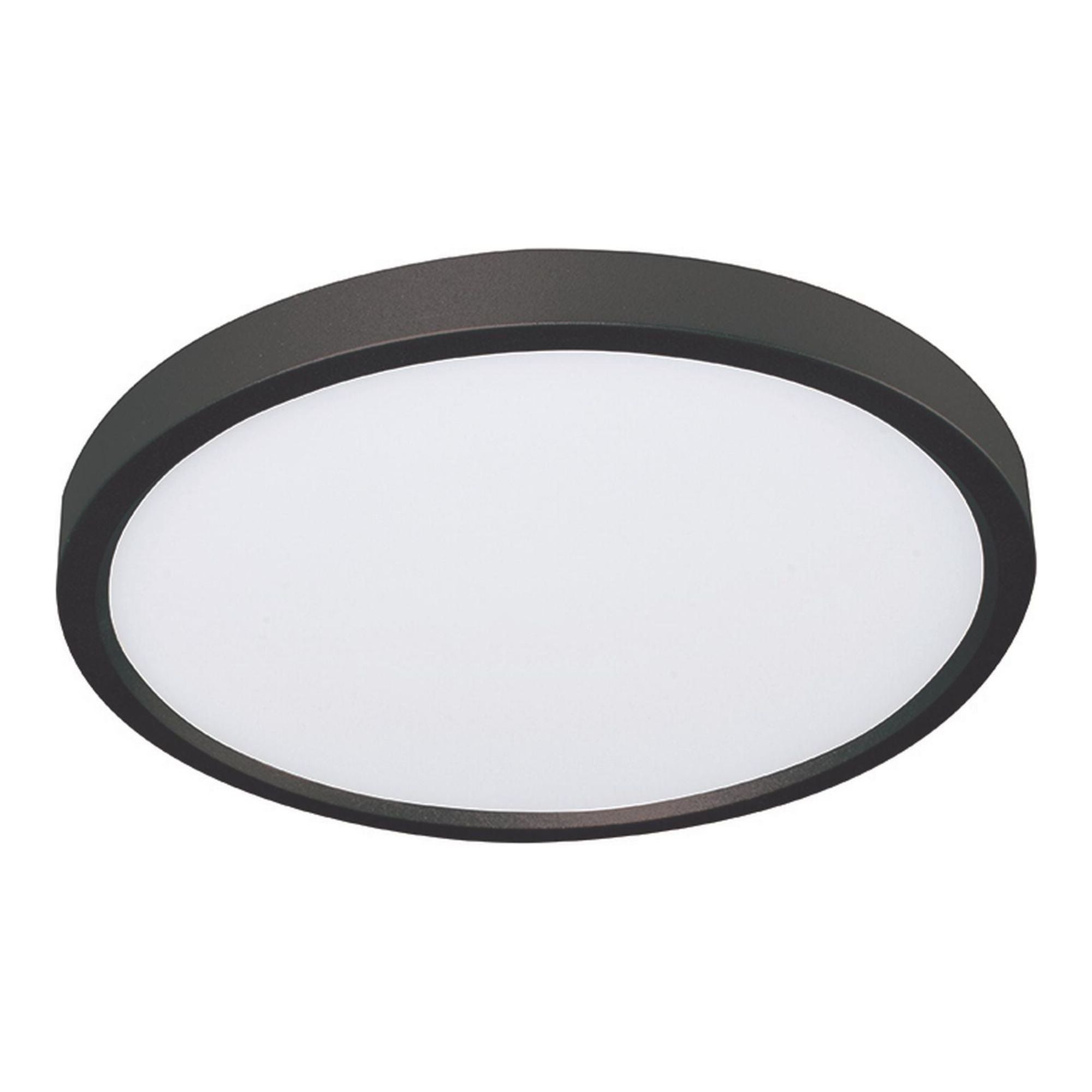 Edge Round Large 24" LED Flush Mount, 3CCT, Black Finish, 120V