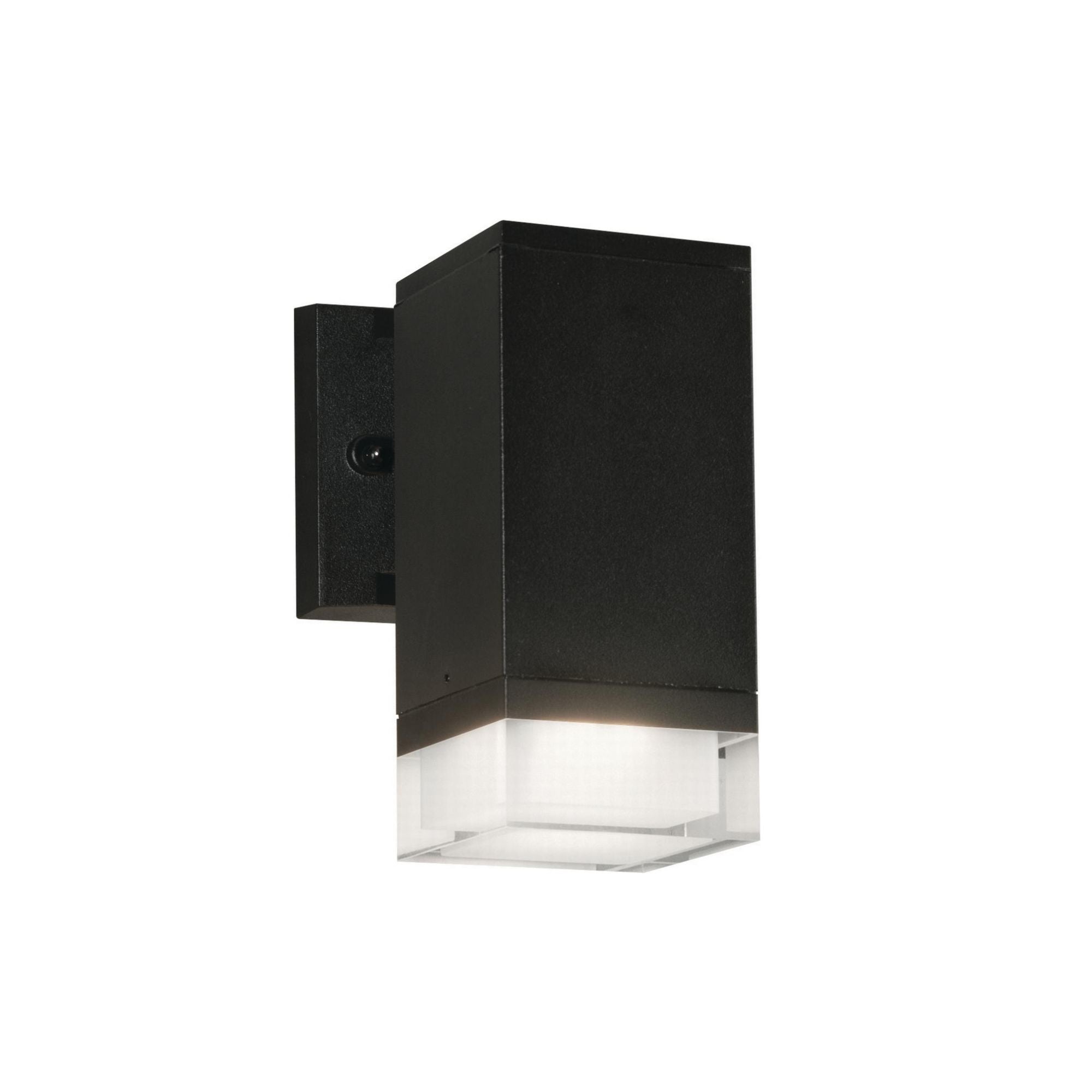 Edmund 8 in. LED Outdoor Wall Sconce Selectable CCT Black Finish - Bees Lighting