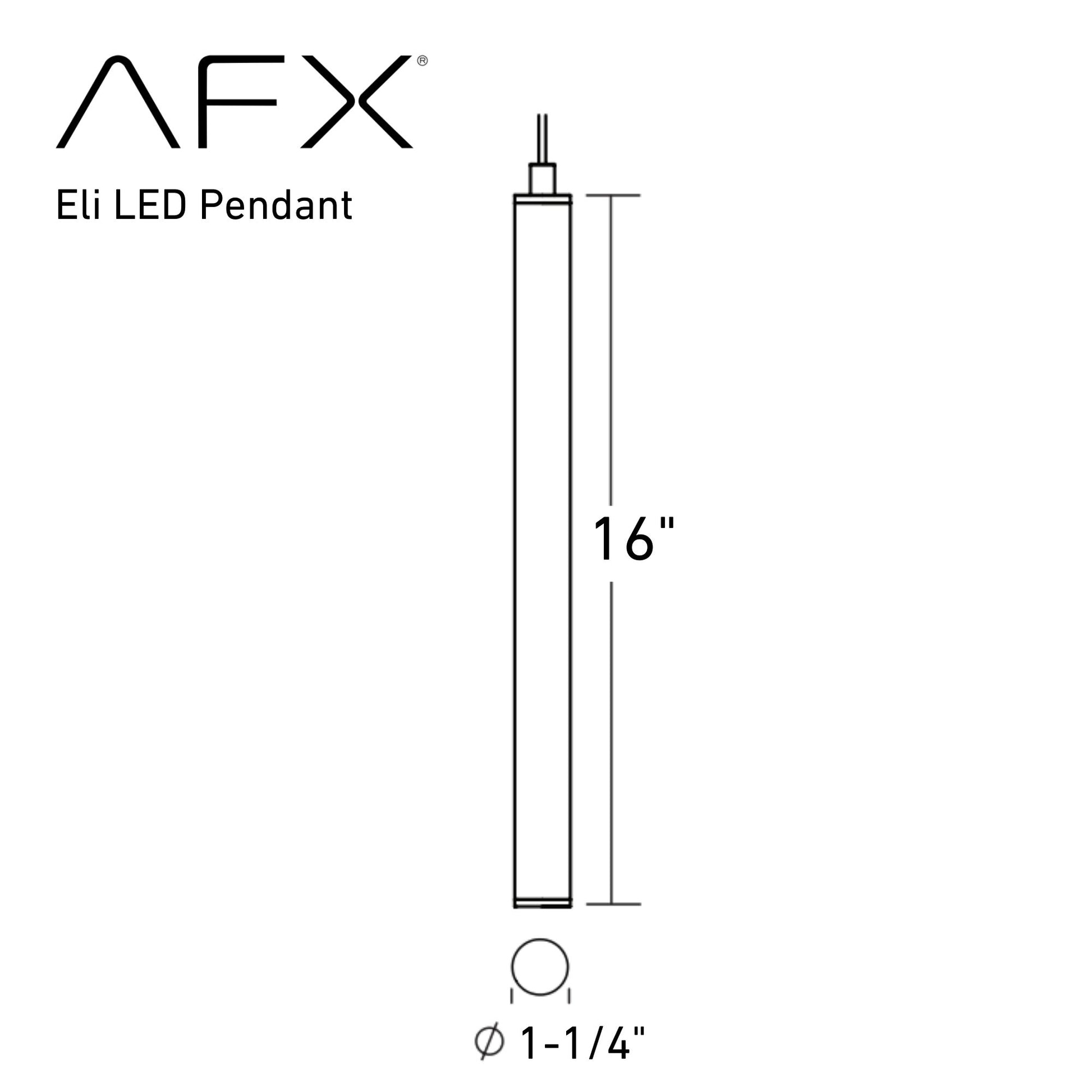 Eli 16" LED Pendant, Satin Nickel Finish - Bees Lighting