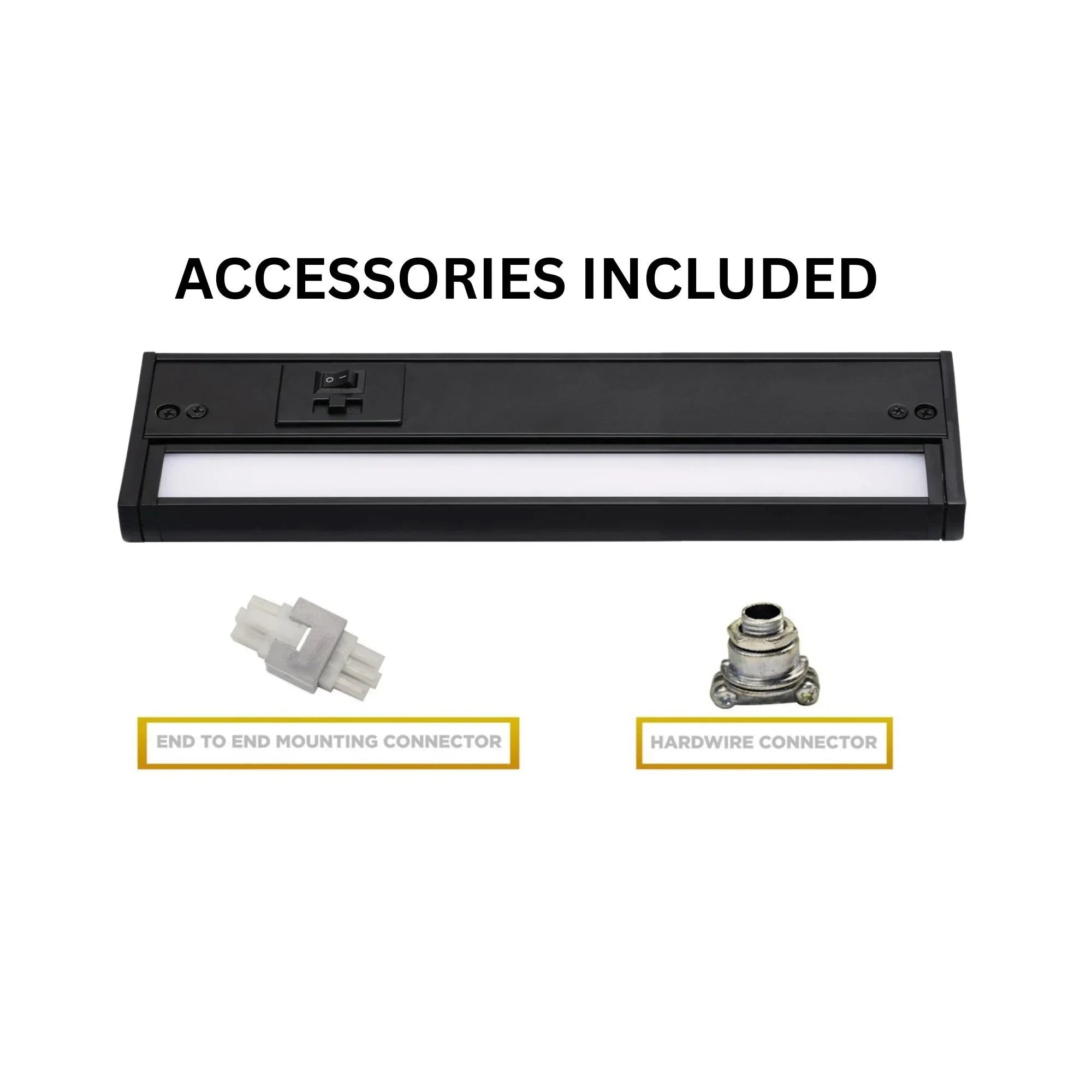 Elena 10-Inch LED Under Cabinet Light, CCT Selectable, Black