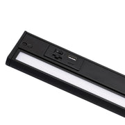 AFX Elena 22 in. Under Cabinet Light, Black, Selectable CCT, 805 Lumens, 120V, USB Ports
