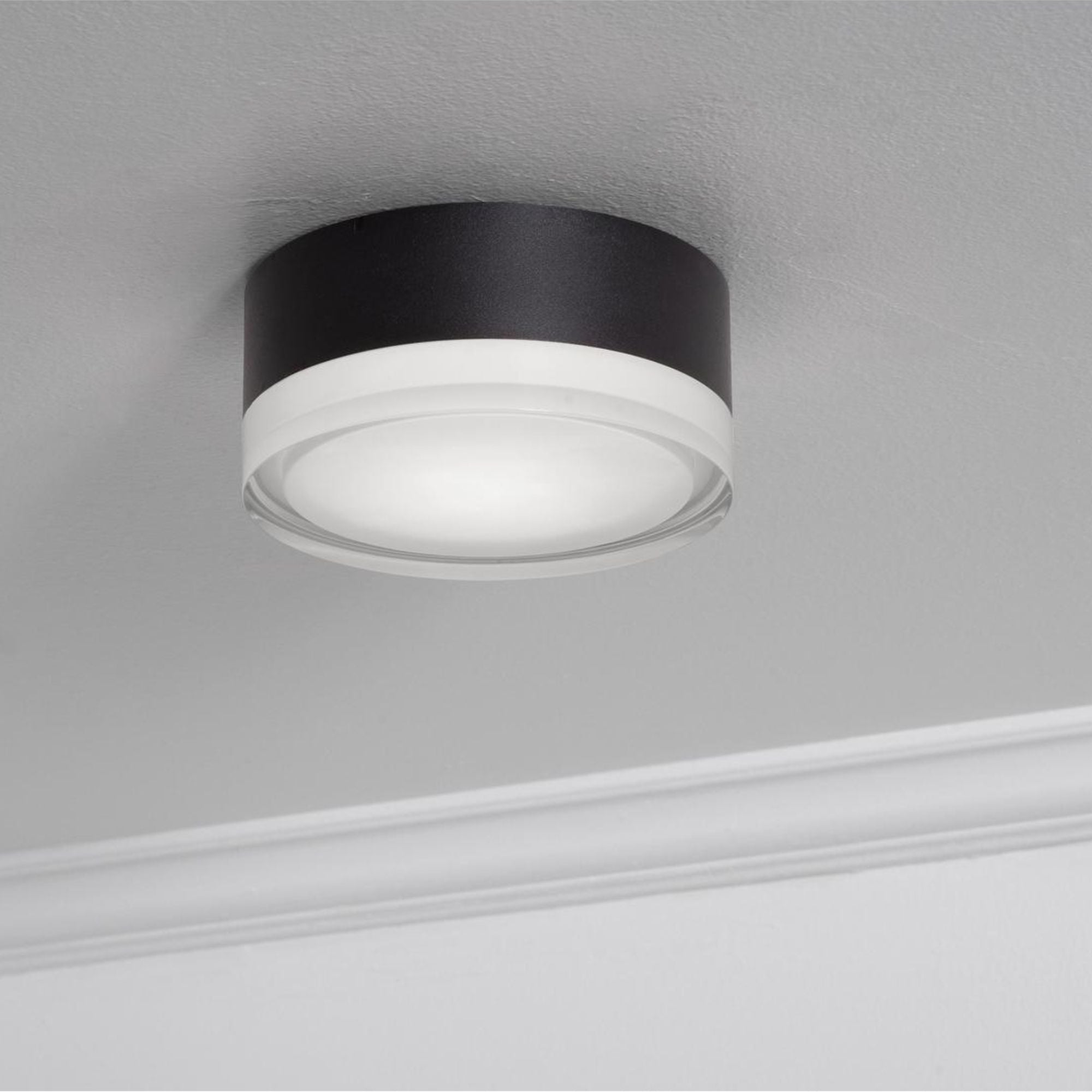 Emma 6" LED Flush Mount, 5CCT, Black Finish