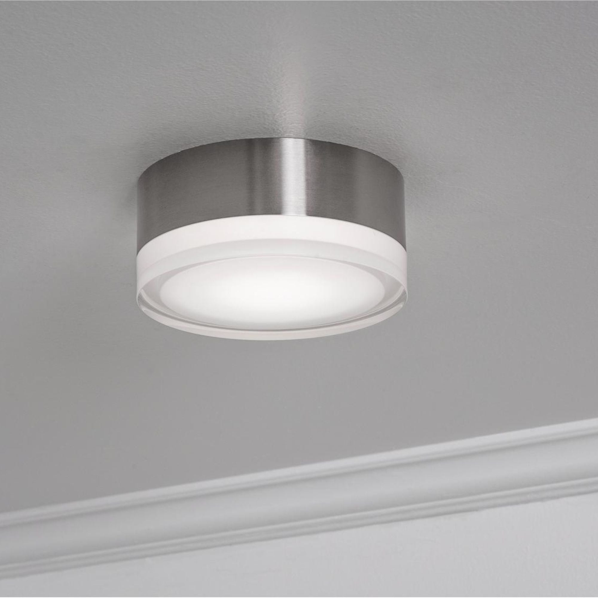 Emma 6" LED Flush Mount, 5CCT, Satin Nickel Finish