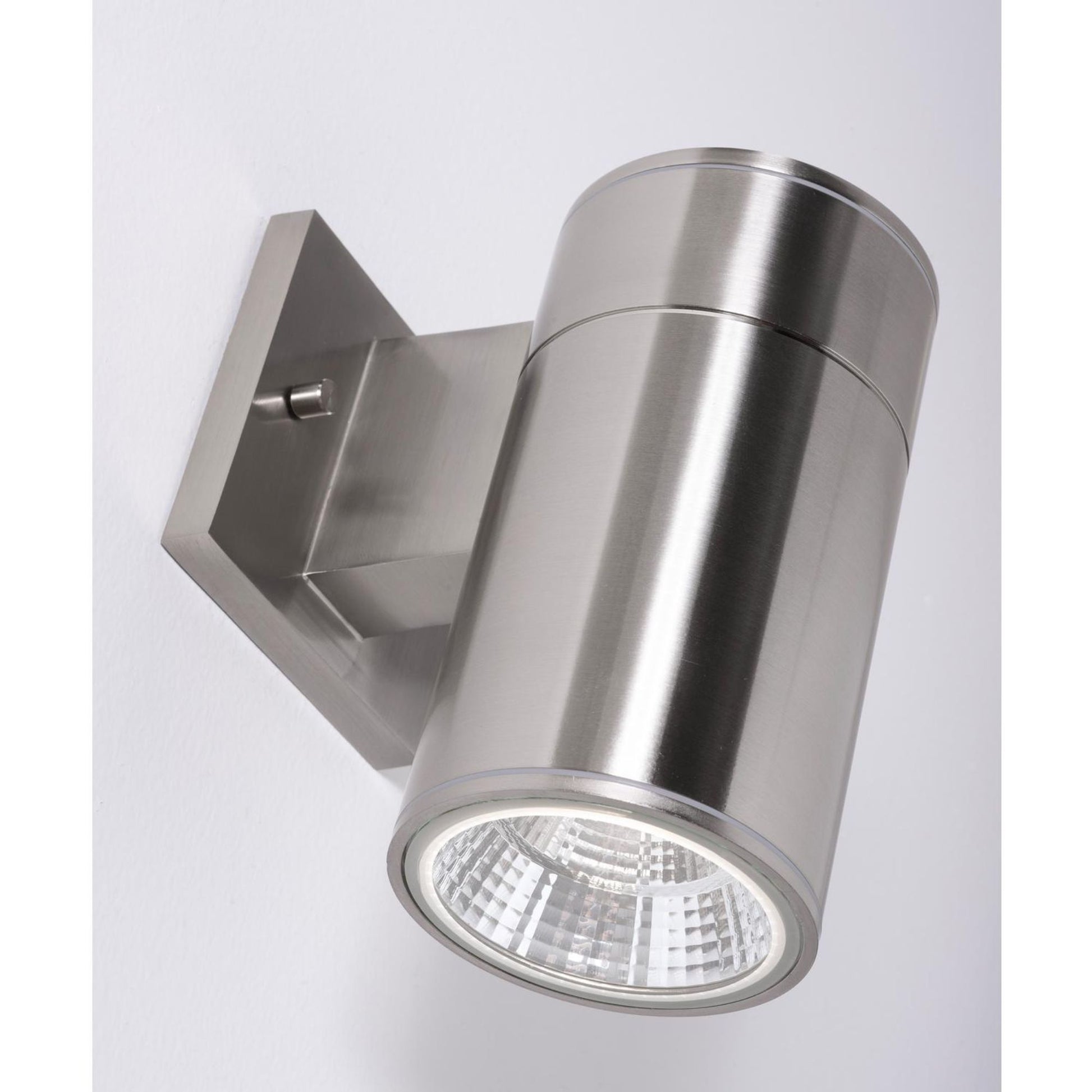 LED Outdoor Cylinder Wall Light, 12W, 1000lm, 30K/35K/40K, 120-277V, Satin - Bees Lighting