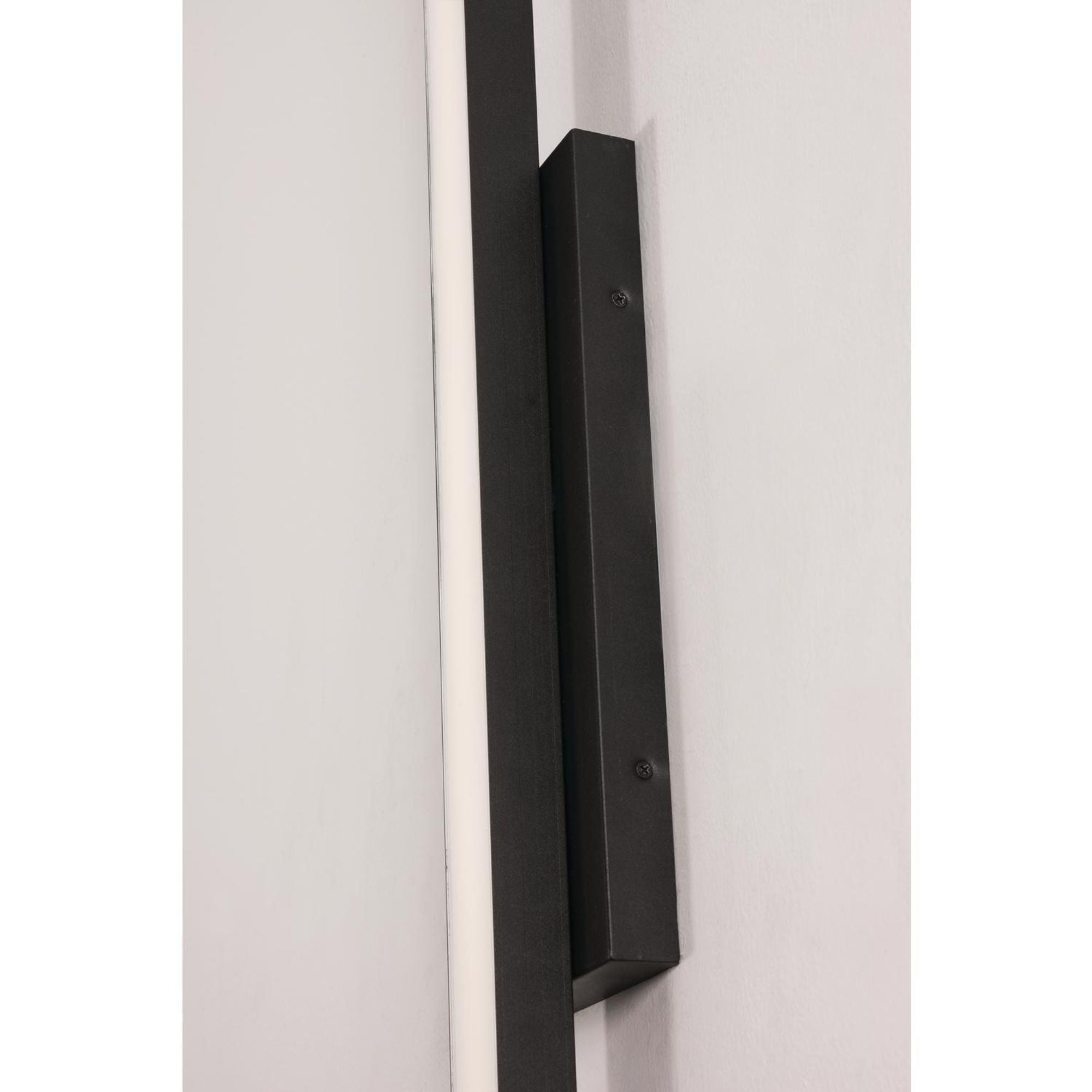 Gale 24 in. LED Outdoor Wall Sconce 1000 lumens 3000K Emergency Battery Included Textured Black Finish - Bees Lighting