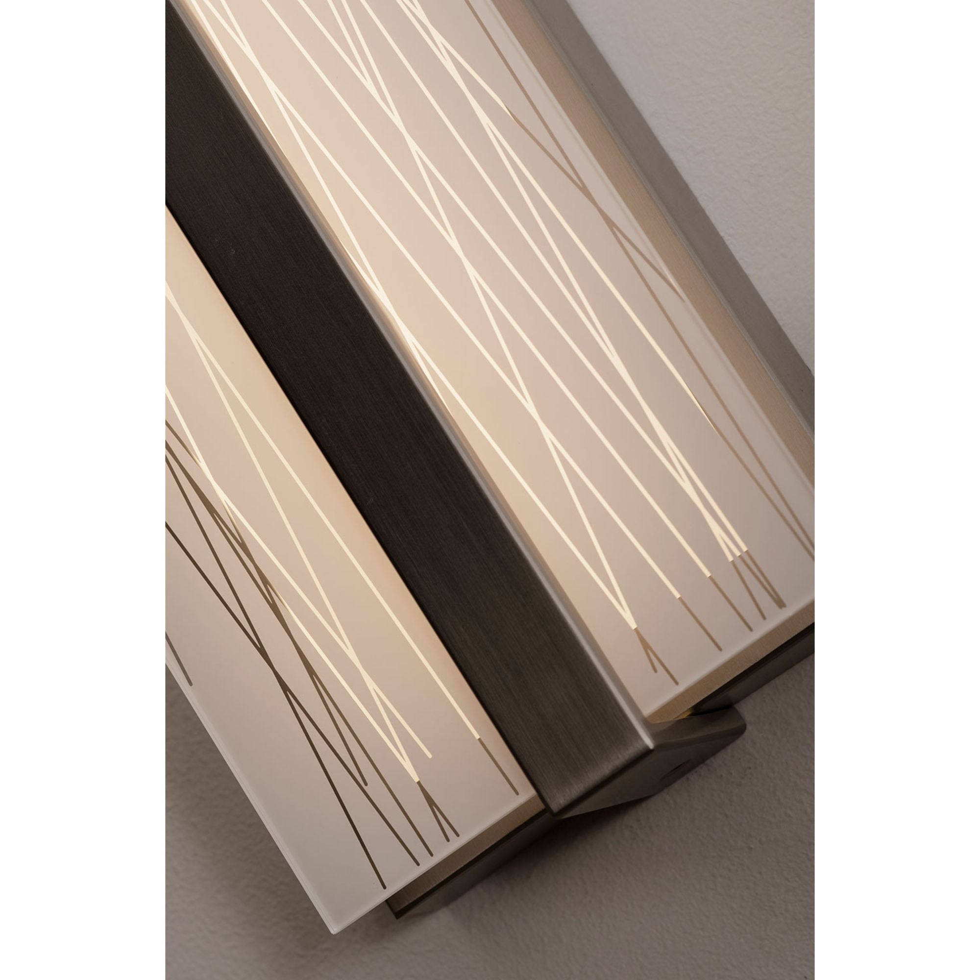 Gallery 14 in. LED Outdoor Wall Sconce 3000K Satin Nickel Finish - Bees Lighting