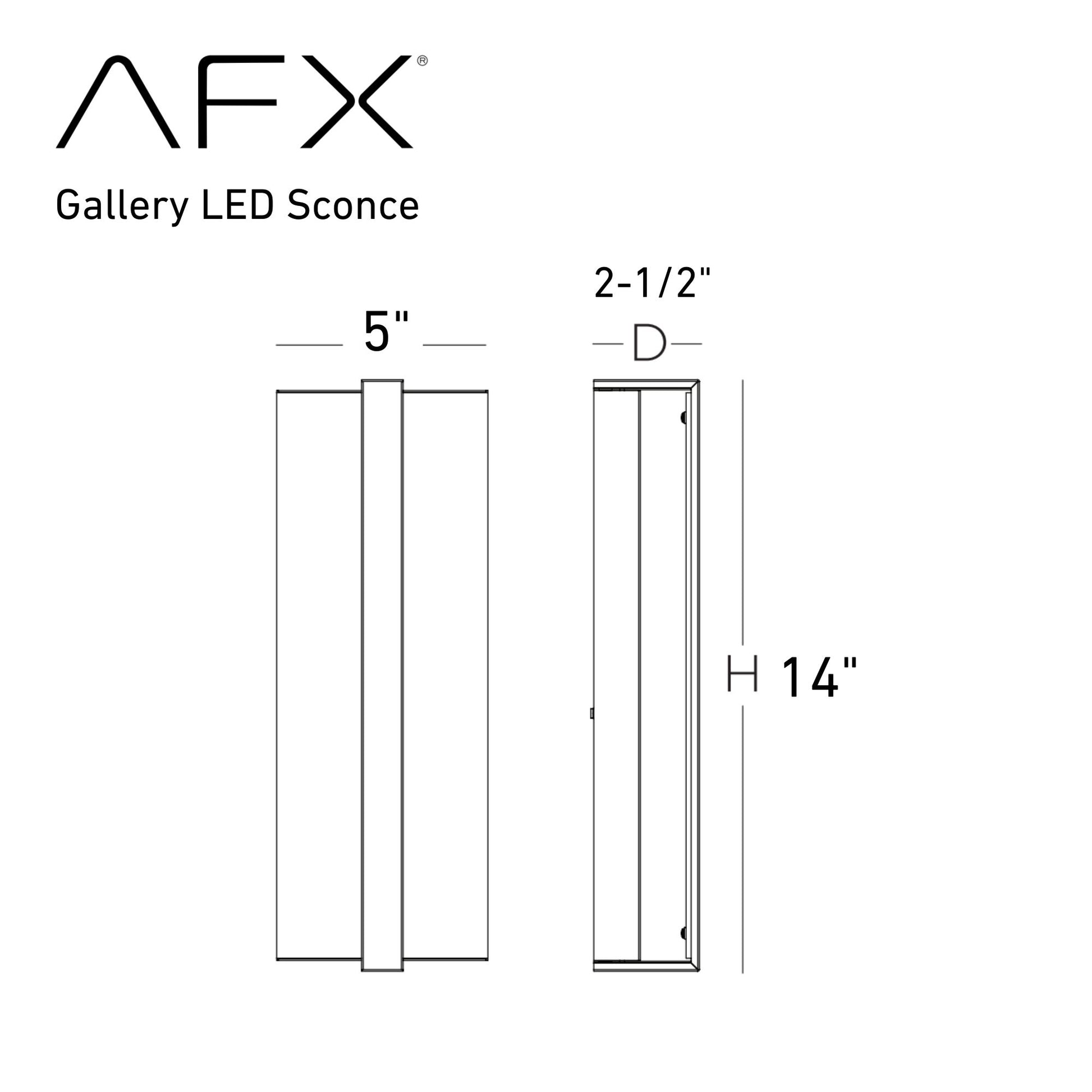 Gallery 14" LED Wall Sconce, Satin Nickel Finish - Bees Lighting