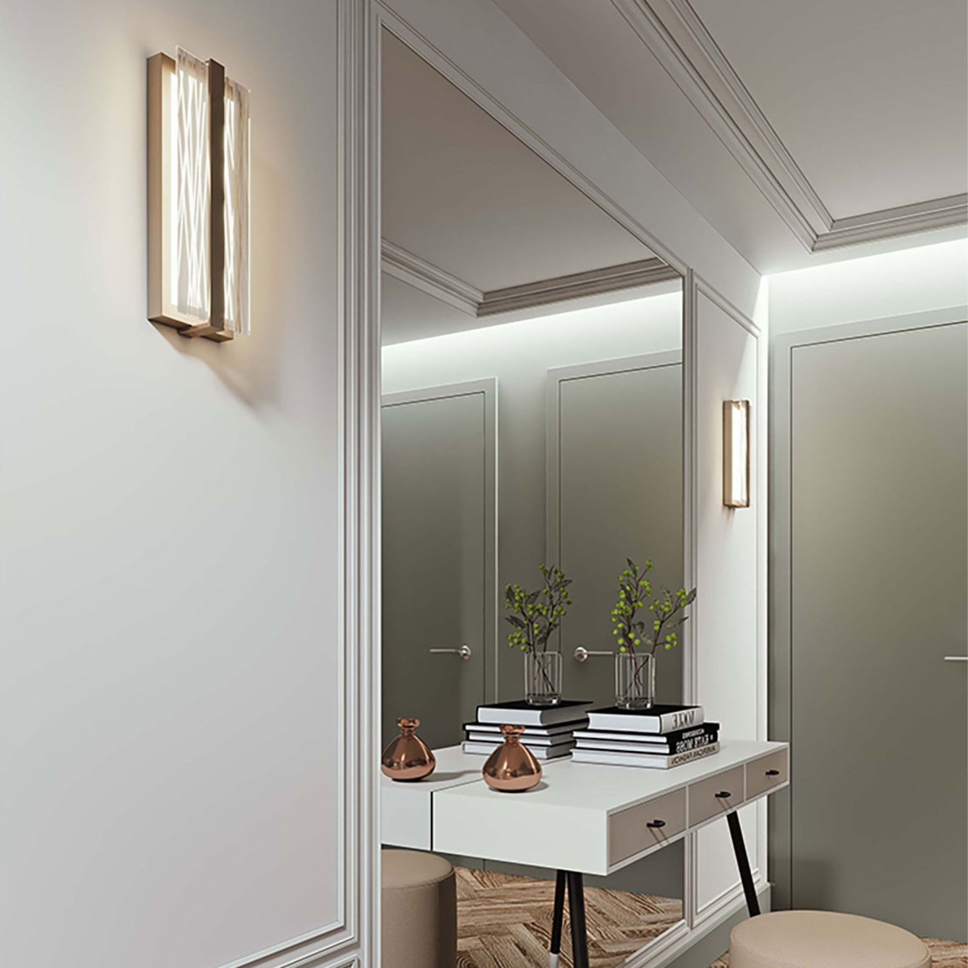 Gallery 14" LED Wall Sconce, Satin Nickel Finish - Bees Lighting
