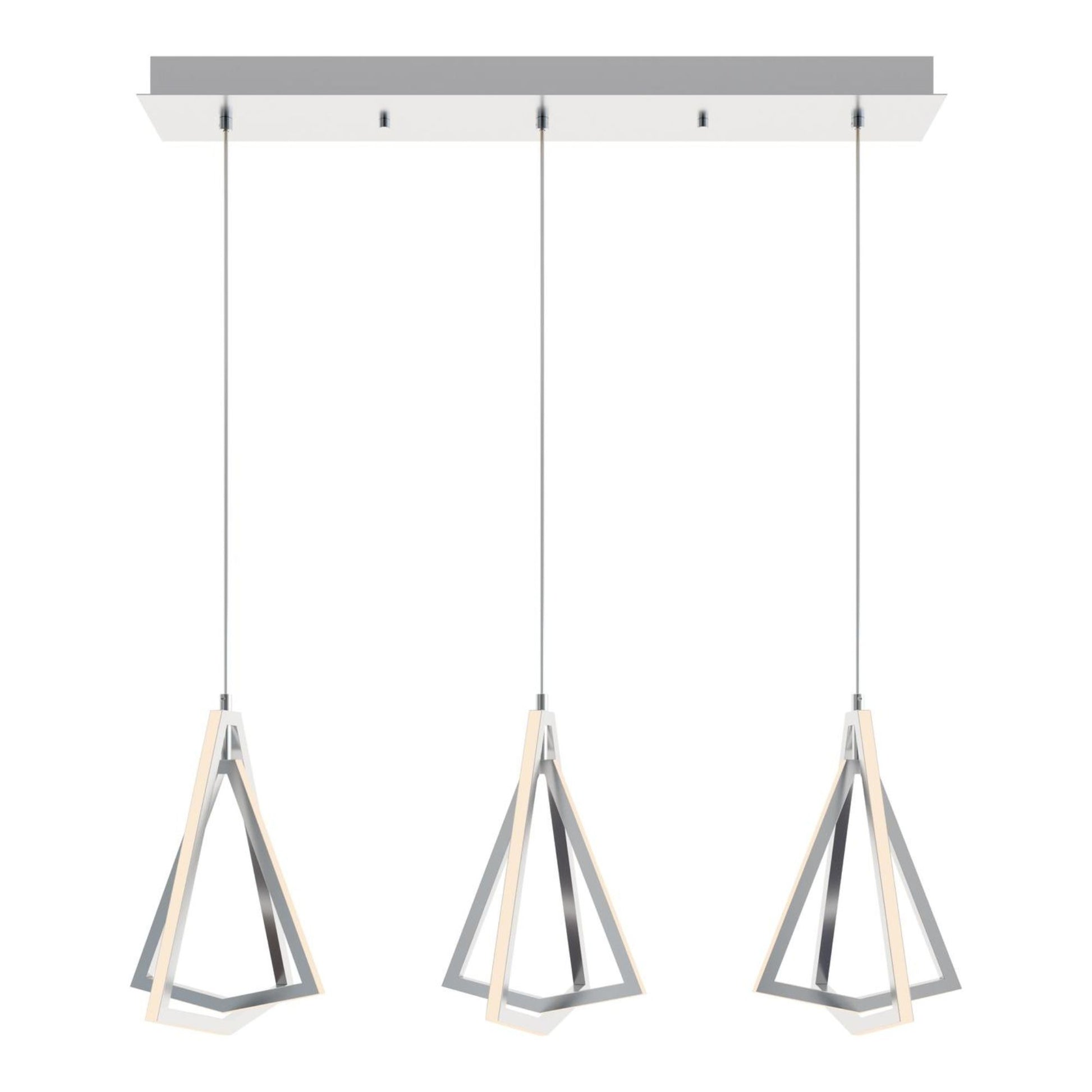 Gianna 36" LED Linear Pendant, Satin Nickel Finish - Bees Lighting