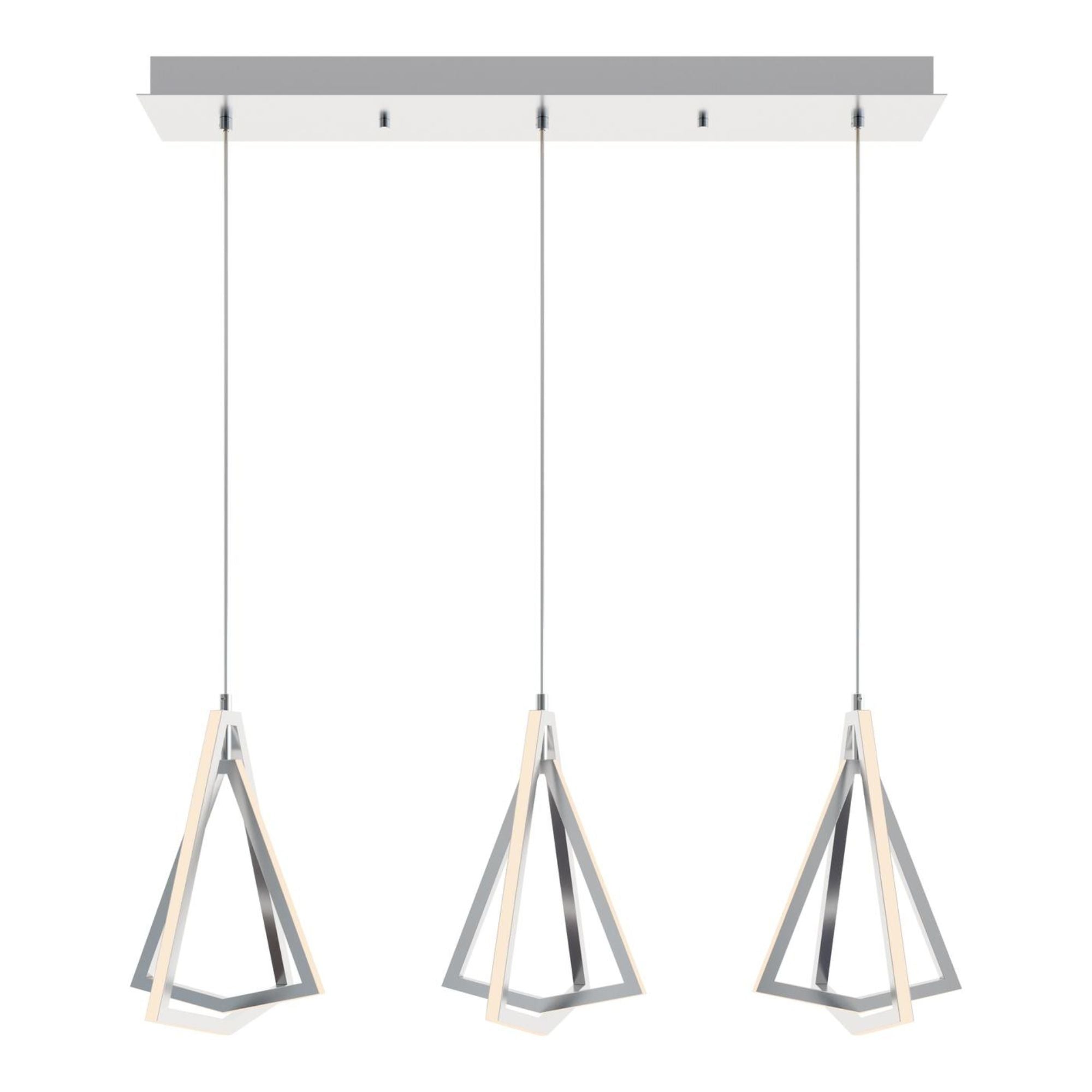 Gianna 36" LED Linear Pendant, Satin Nickel Finish - Bees Lighting