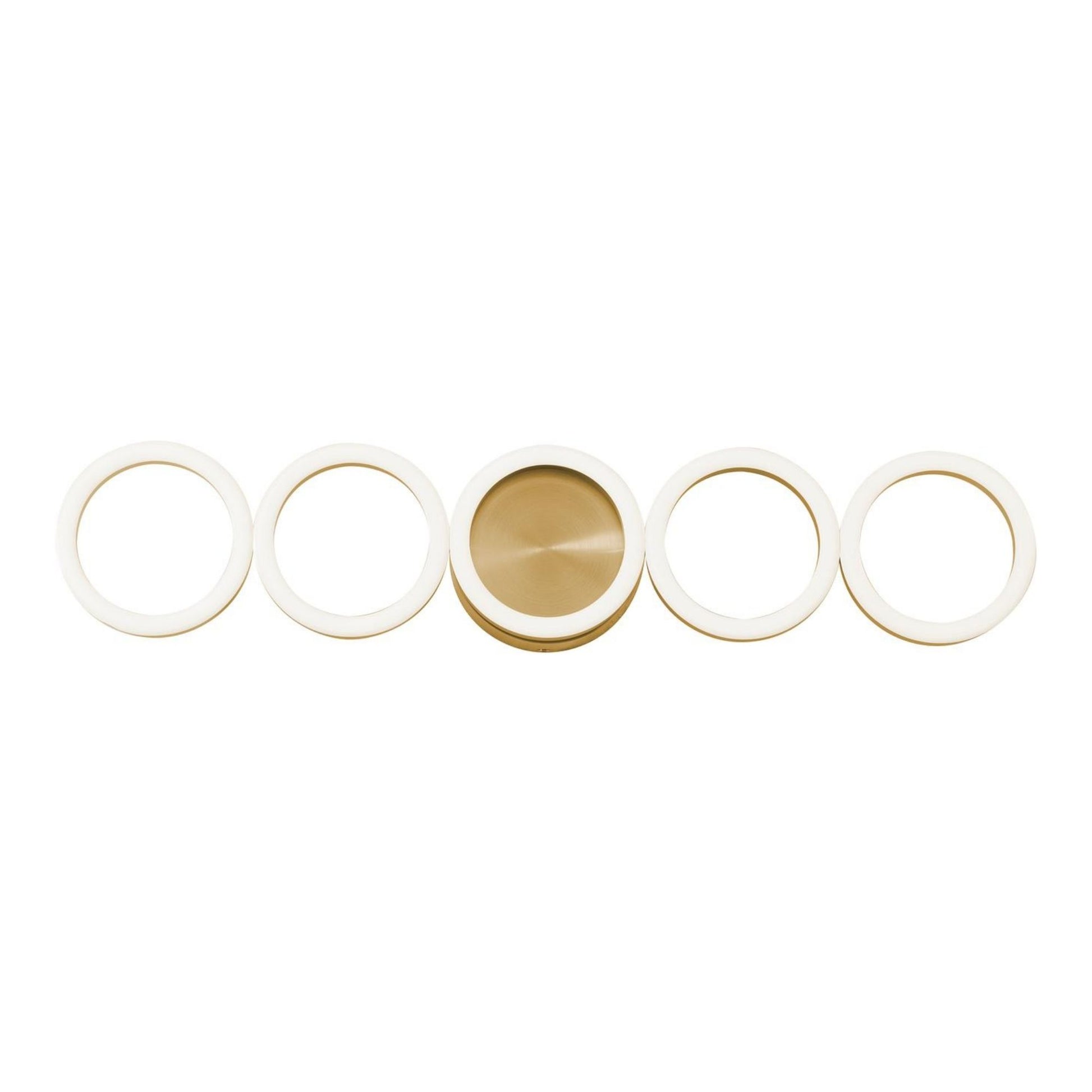 Glo 24" LED Vanity, Satin Brass Finish - Bees Lighting