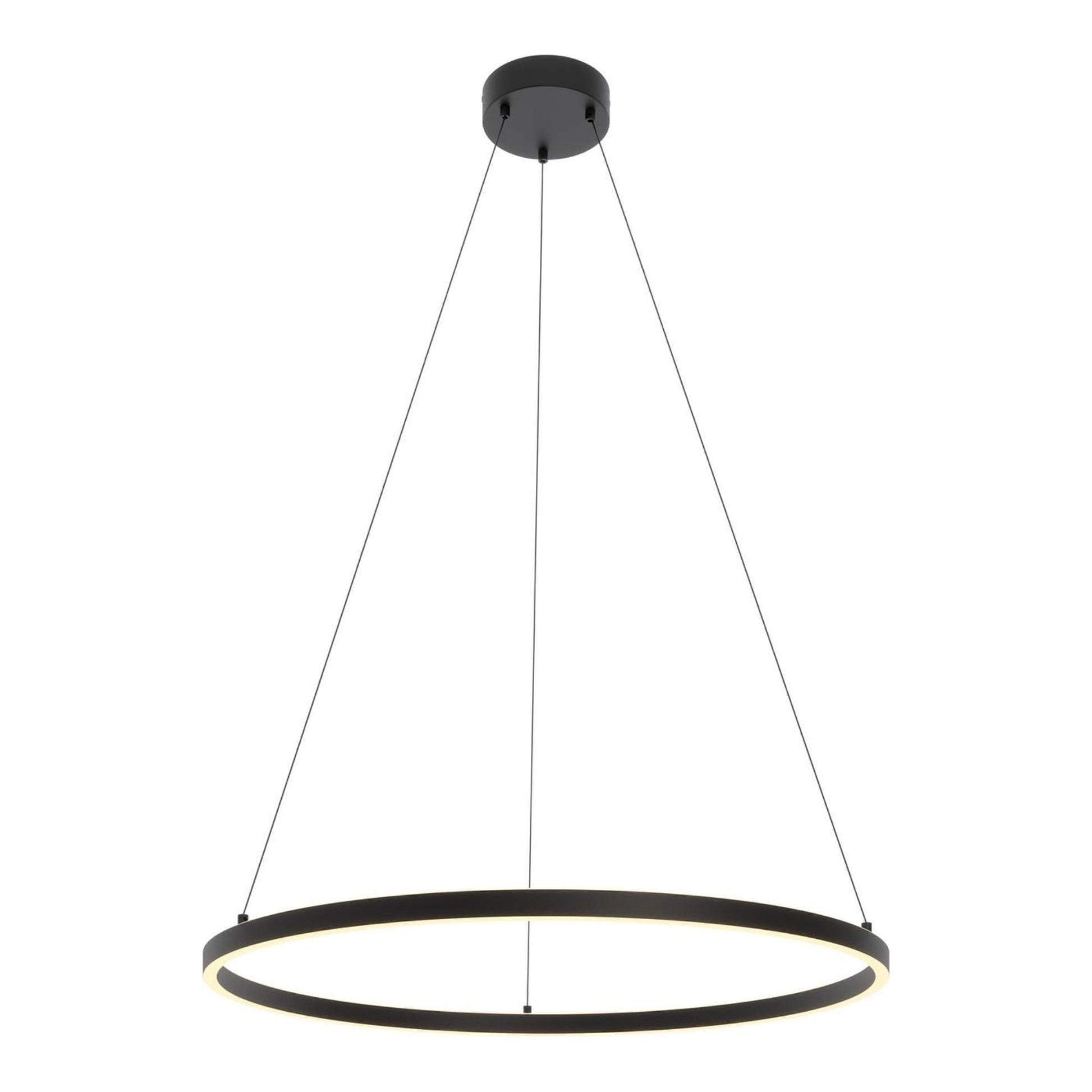 Glo 36" LED Pendant, Black Finish - Bees Lighting