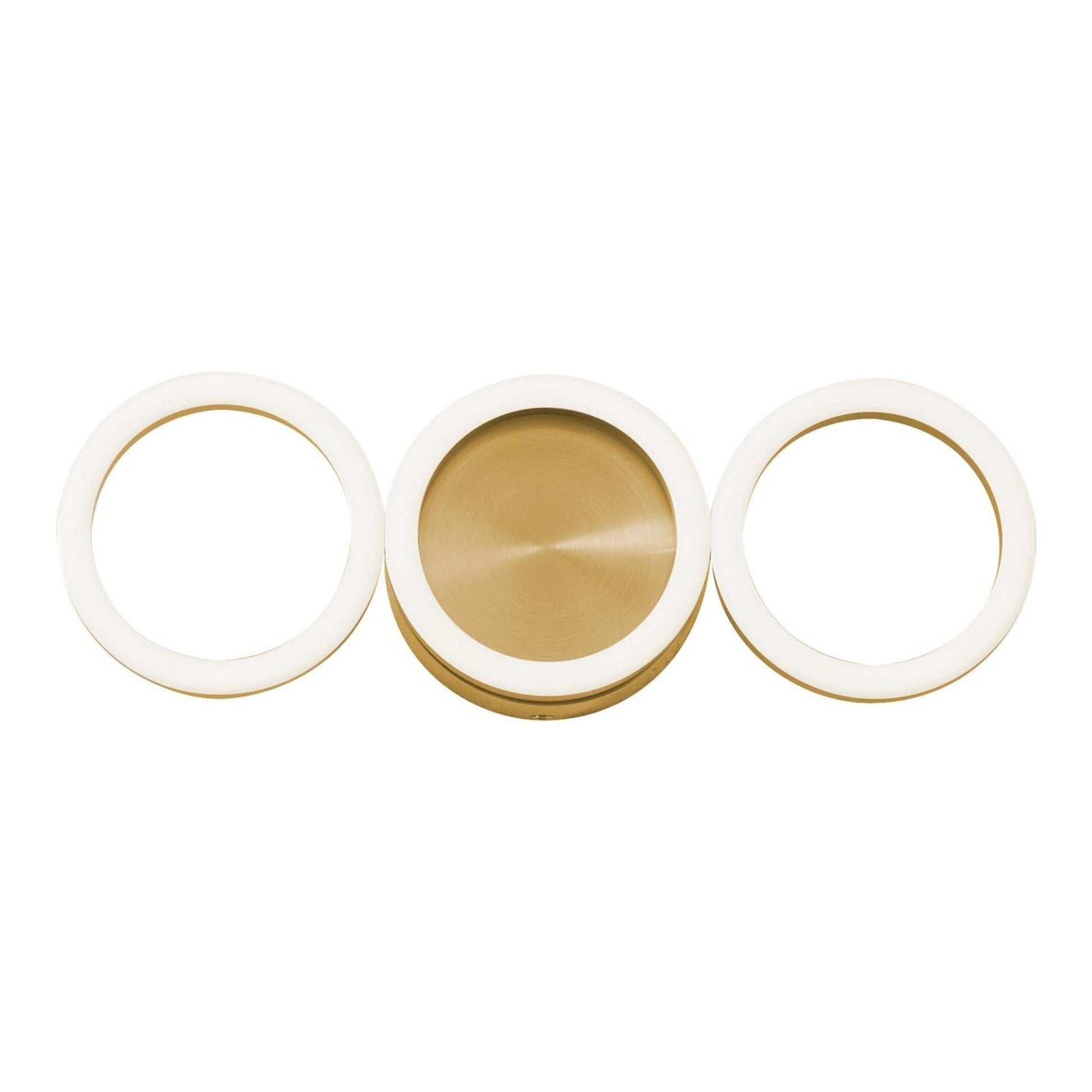 Glo 14" LED Wall Sconce, Satin Brass Finish - Bees Lighting