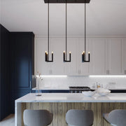 Grace 36" 9-Light Linear Pendant, Black Finish - Bees Lighting