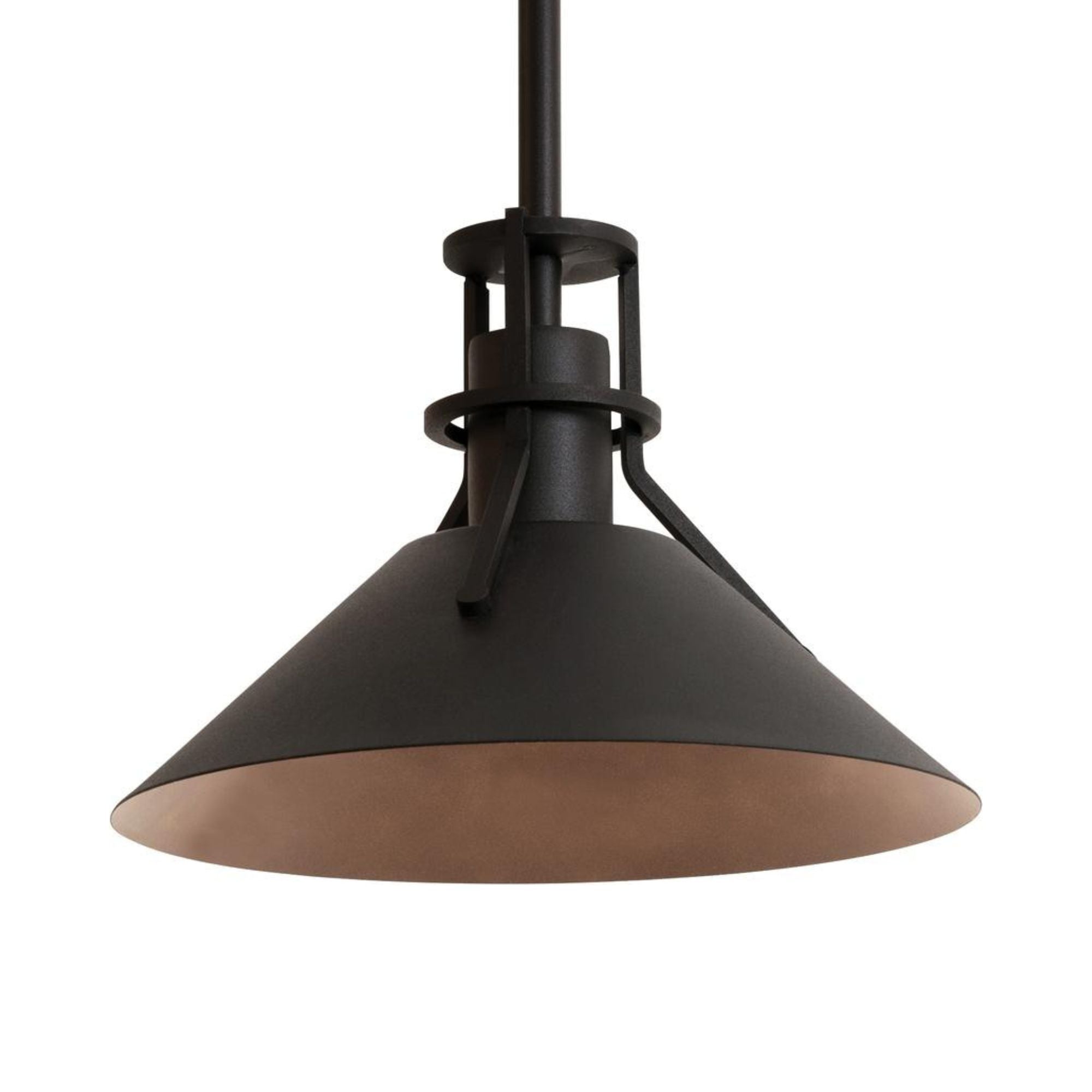 Gus 10 In. LED Outdoor Pendant Light Black Finish - Bees Lighting