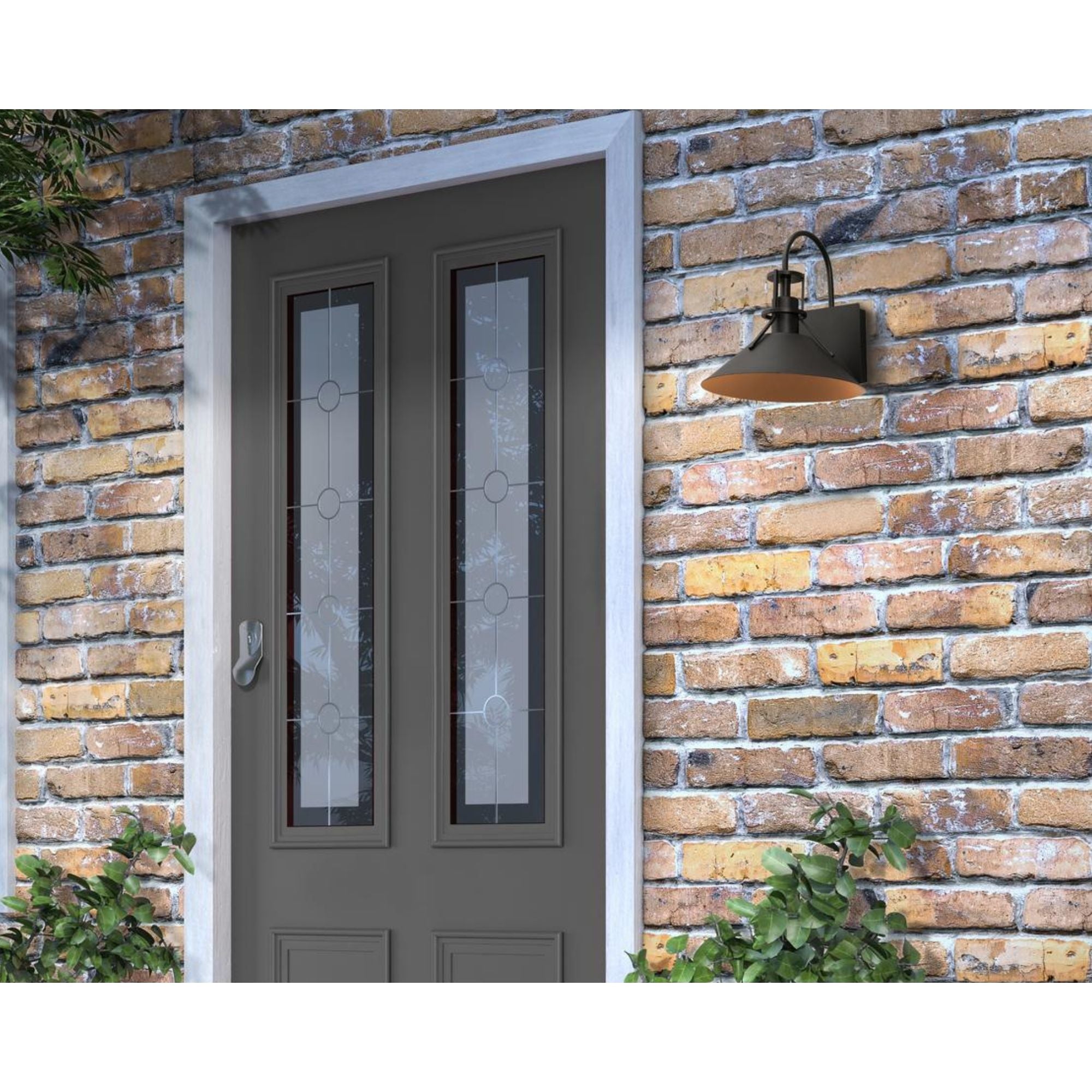 Gus 10 in. LED Outdoor Barn Light Black Finish - Bees Lighting