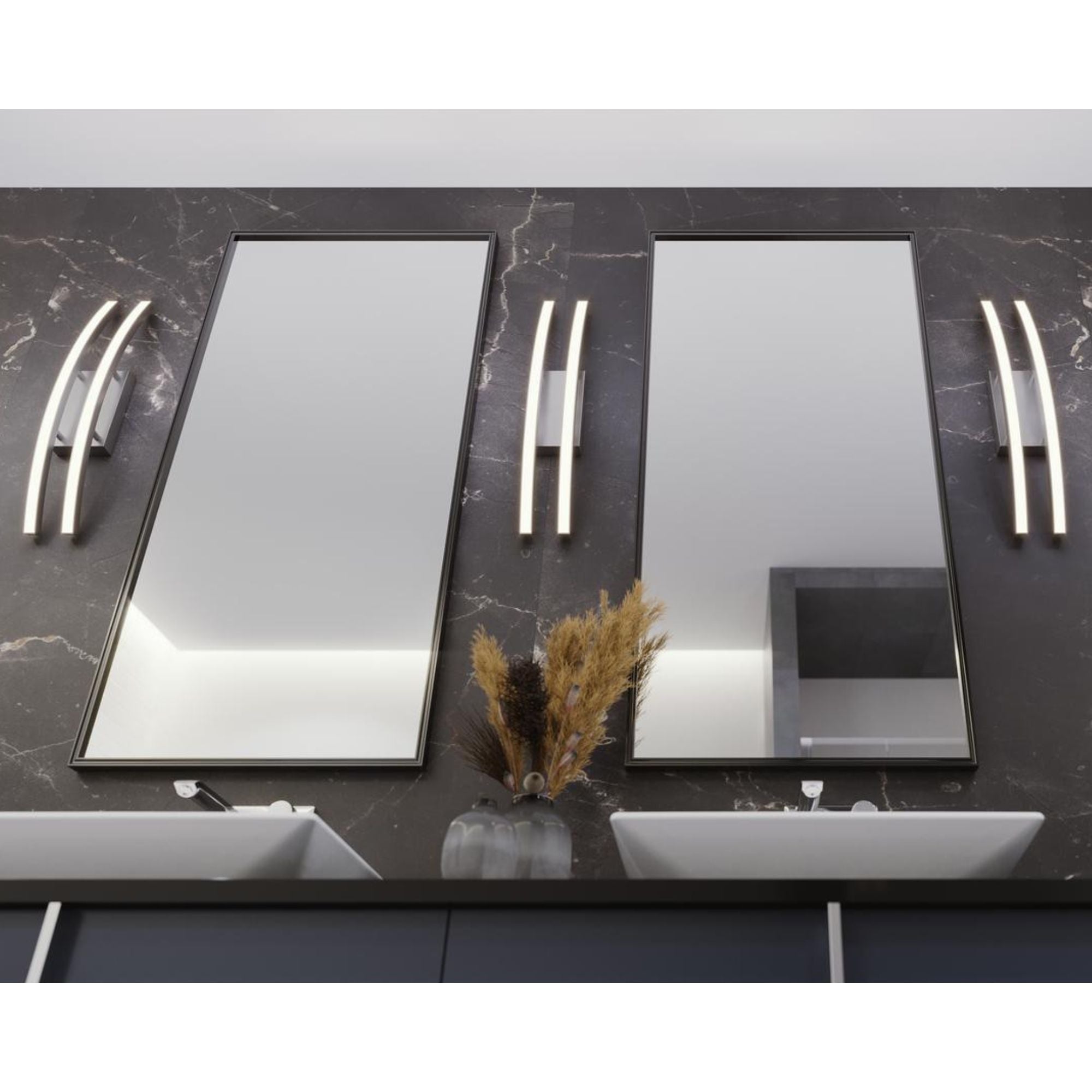 Harper 2 Lights 25 In. LED Bath Bar Satin Brass Finish - Bees Lighting