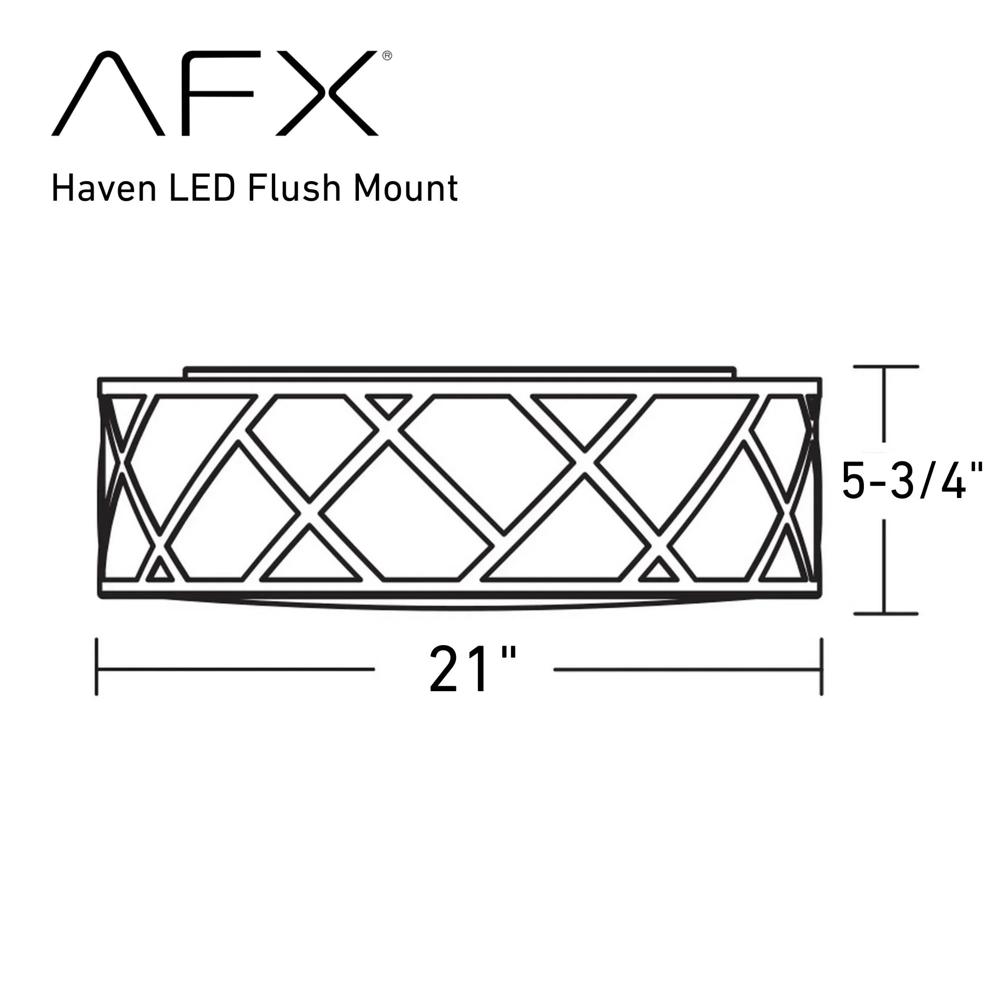 AFX Lighting - Haven 21" 3-Light Flush Mount, Satin Nickel Finish | Bees Lighting