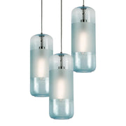 Hermosa 17" 3 lights Round Pendant Light Satin Nickel - Bees Lighting