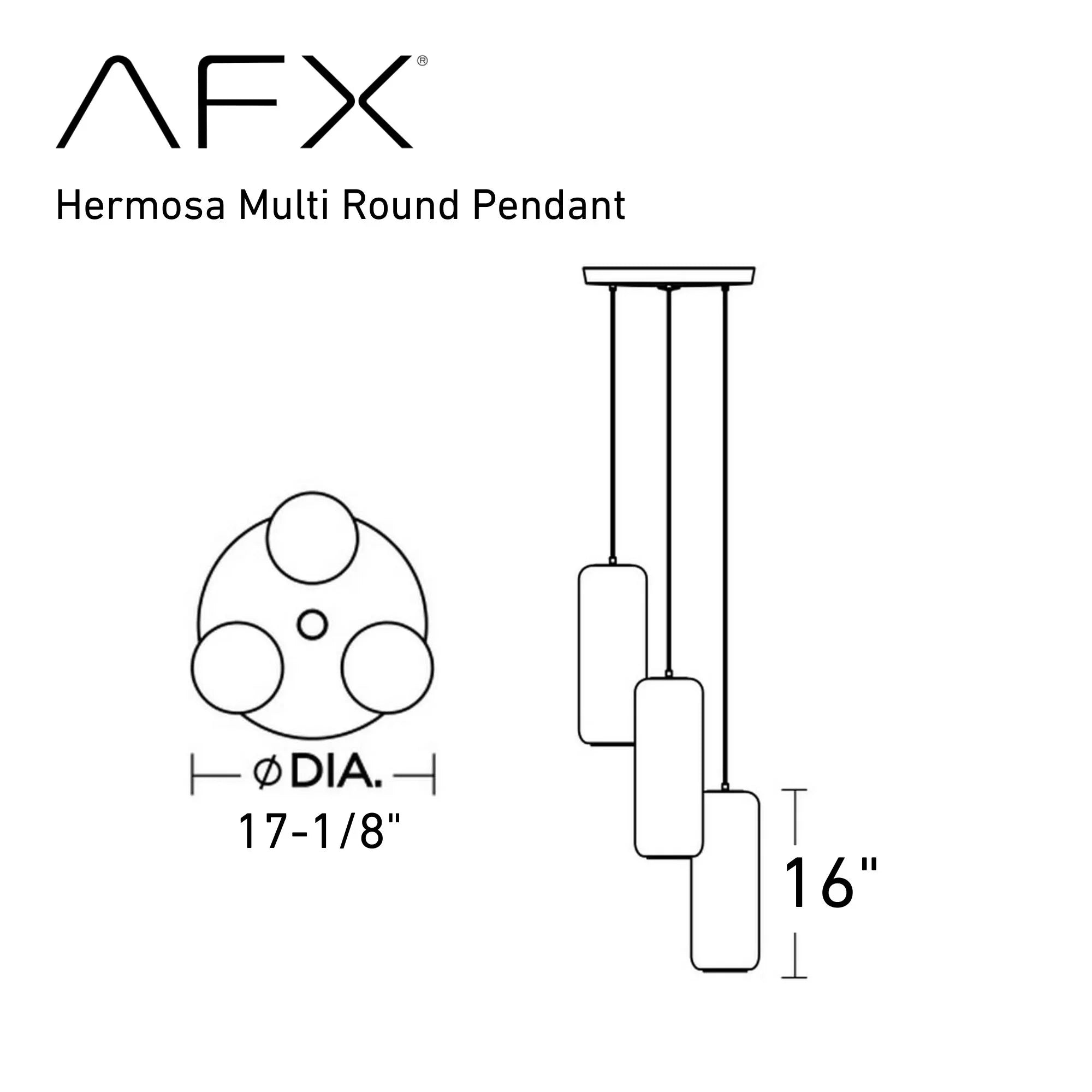 Hermosa 17" 3-Light Pendant, Satin Nickel & Aqua Shade - Bees Lighting