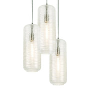 Hermosa 17" 3 lights Round Pendant Light Satin Nickel - Bees Lighting