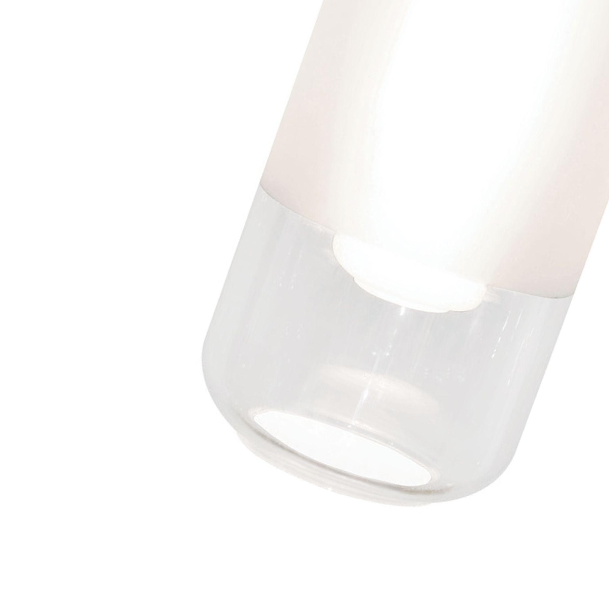 Hermosa 6 in. LED Pendant Light 120-277V 4000K Satin Nickel finish with Clear & White shade - Bees Lighting