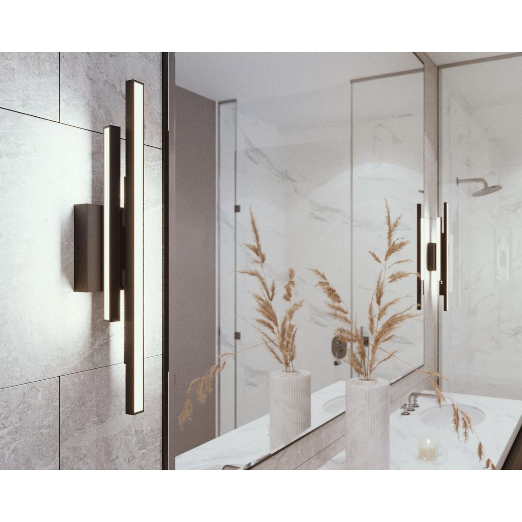 Indra 24 In. LED Bath Bar Black Finish - Bees Lighting