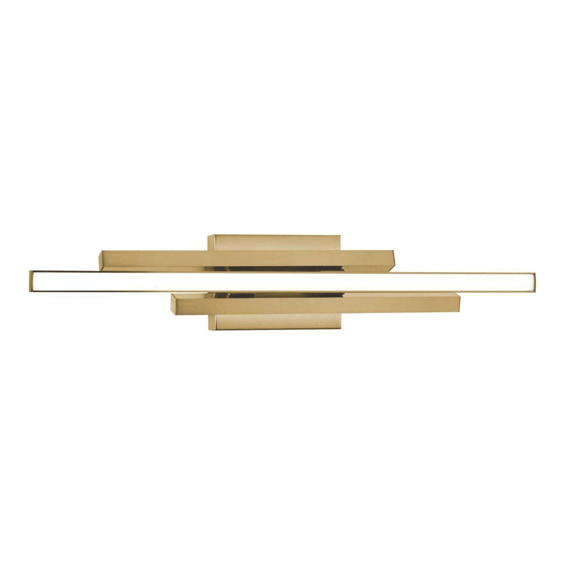 Indra 24" LED Vanity, Satin Brass Finish - Bees Lighting