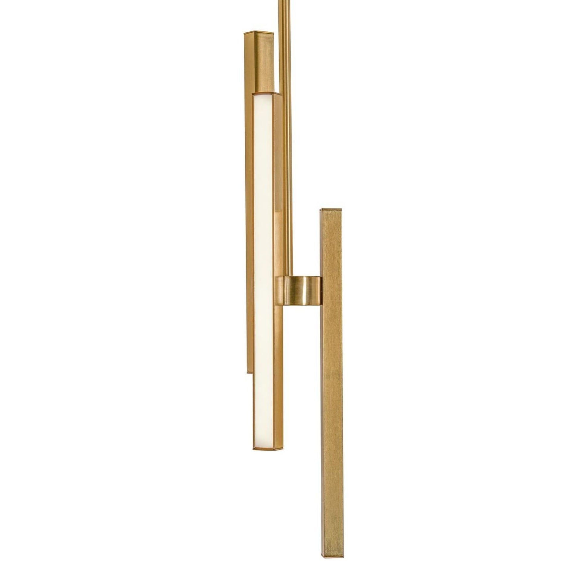 Indra 4" LED Mini Pendant, Satin Brass Finish - Bees Lighting