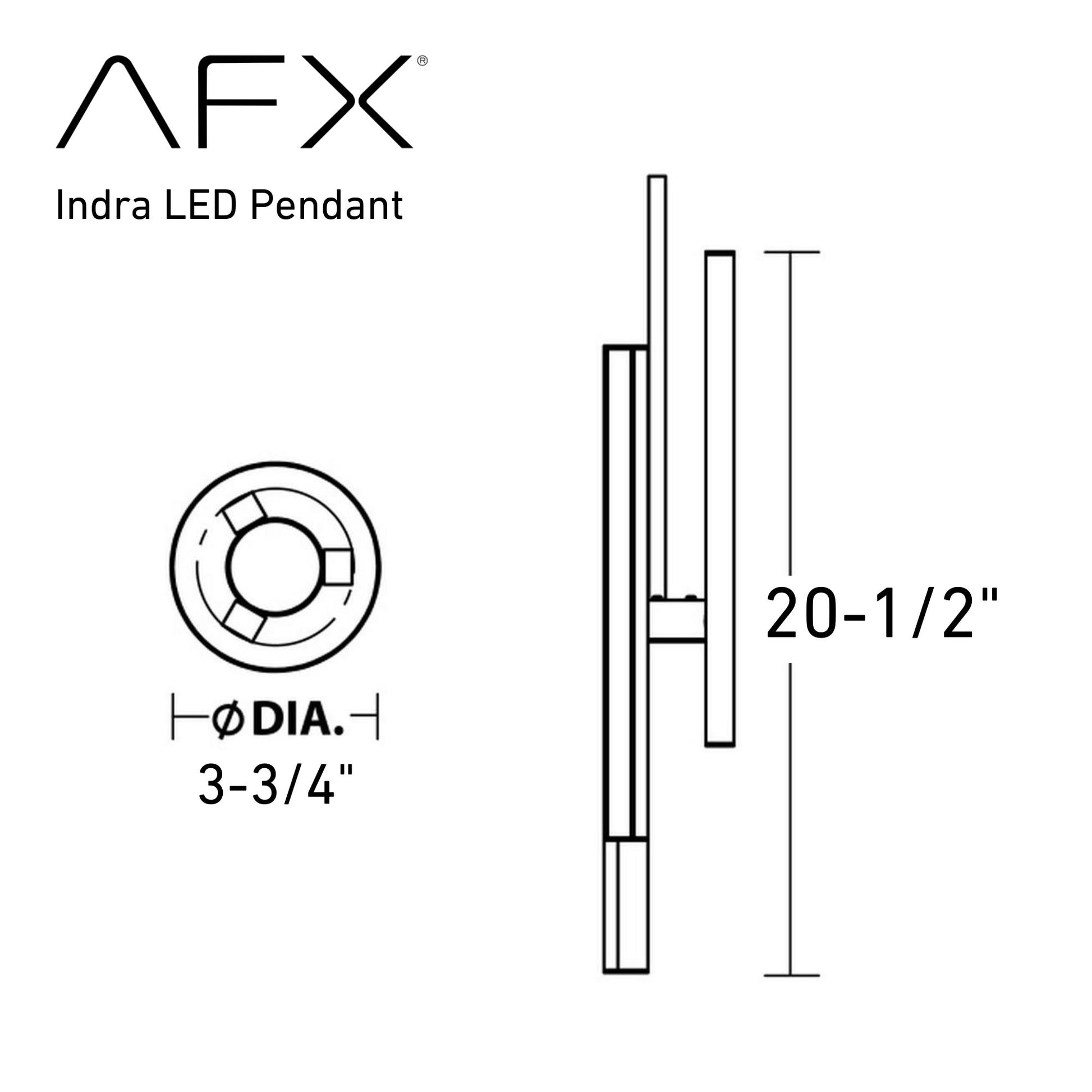 Indra 4" LED Mini Pendant, Satin Brass Finish - Bees Lighting