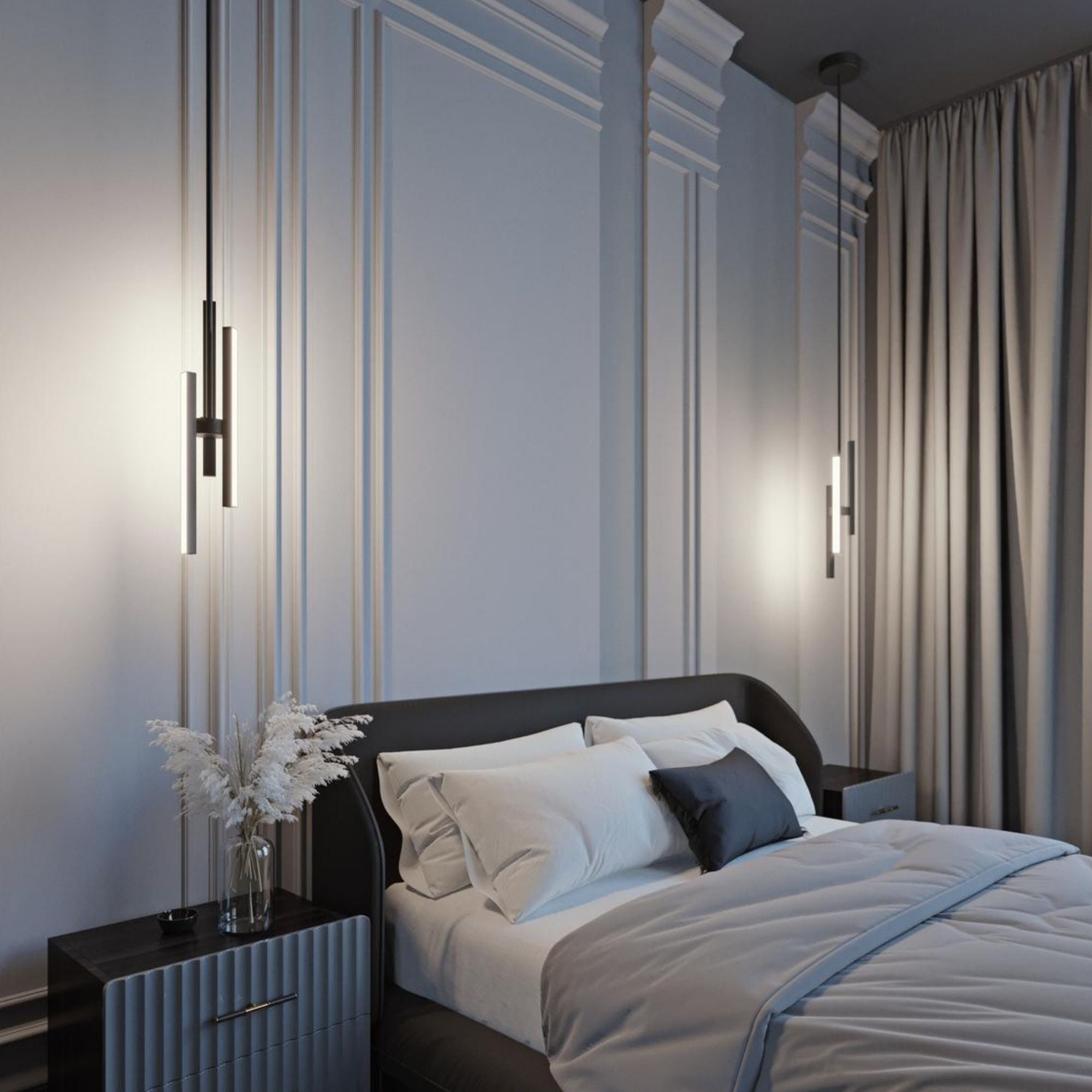 Indra 4" LED Mini Pendant, Satin Nickel Finish - Bees Lighting
