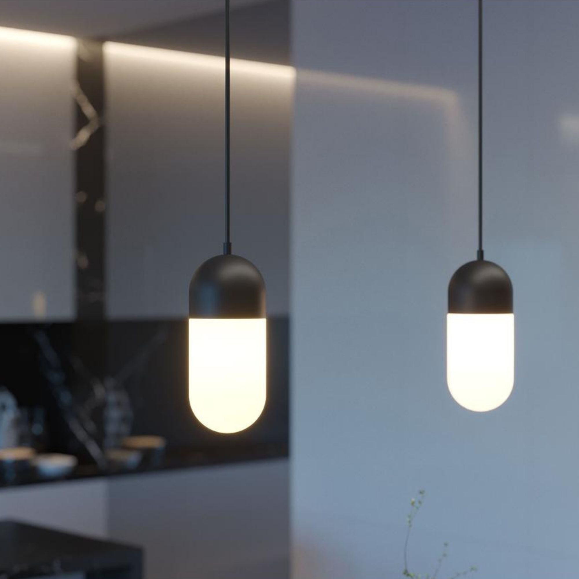 Irvine 5'' LED Pendant Light, Black Finish - Bees Lighting