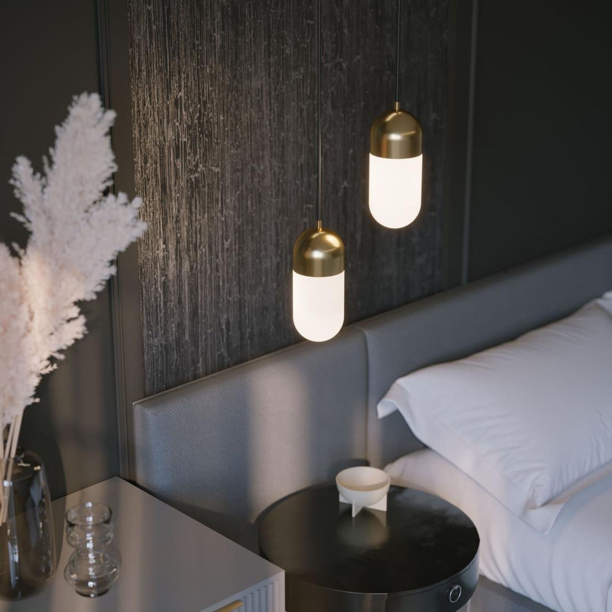 Irvine 5'' LED Pendant Light, Black Finish - Bees Lighting
