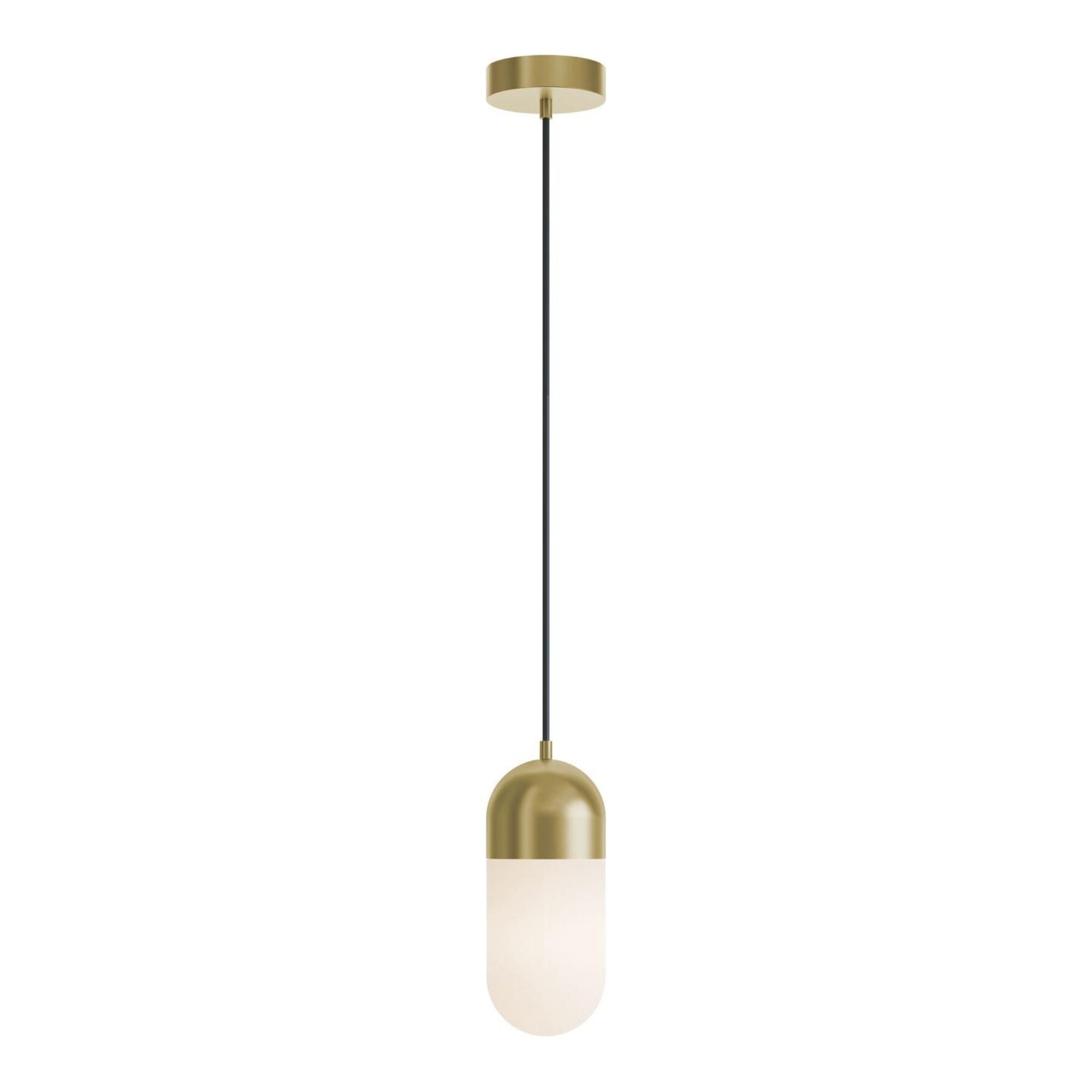 Irvine 5'' LED Pendant Light, Light Antique Brass Finish - Bees Lighting