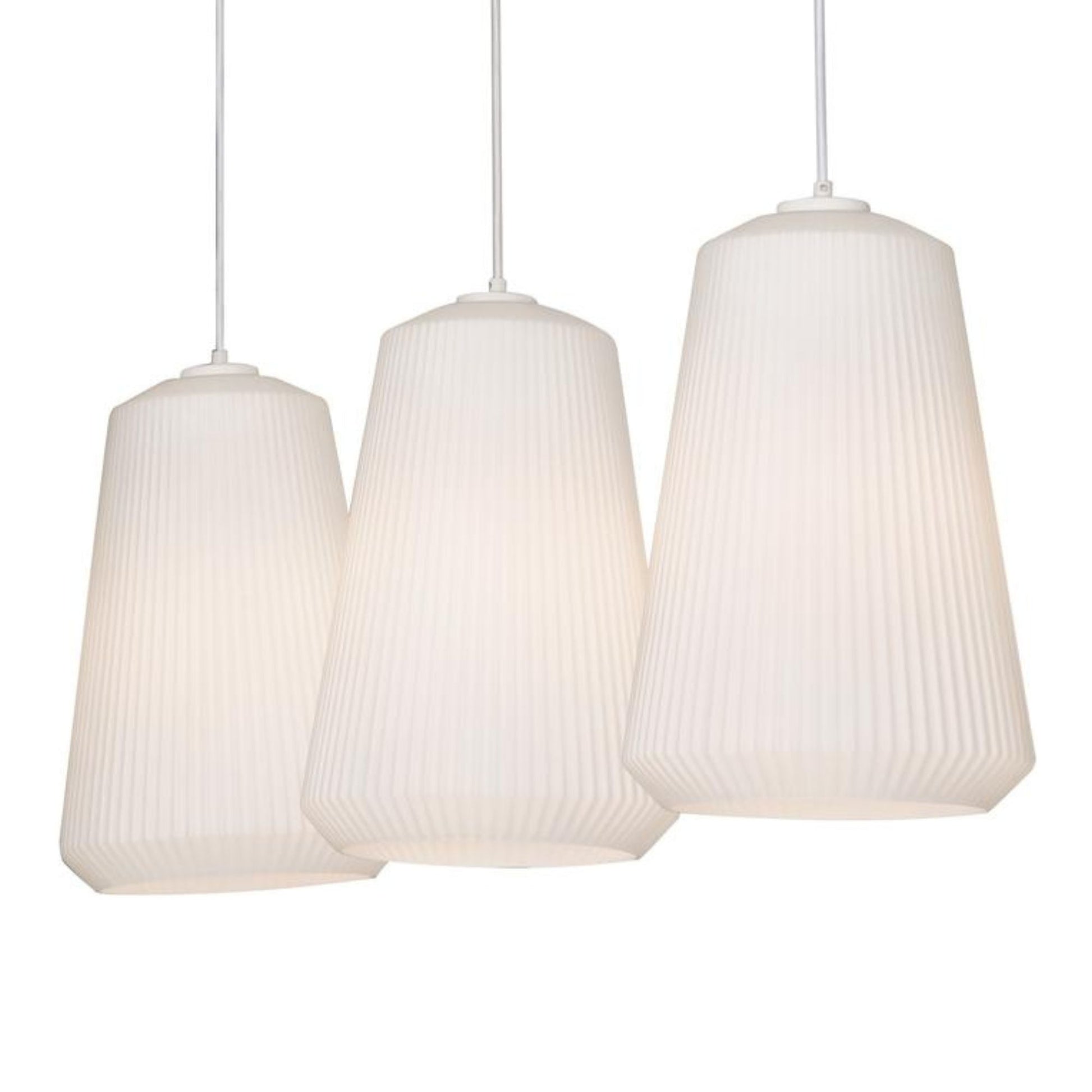 Isla 48" Linear Pendant, White Finish - Bees Lighting
