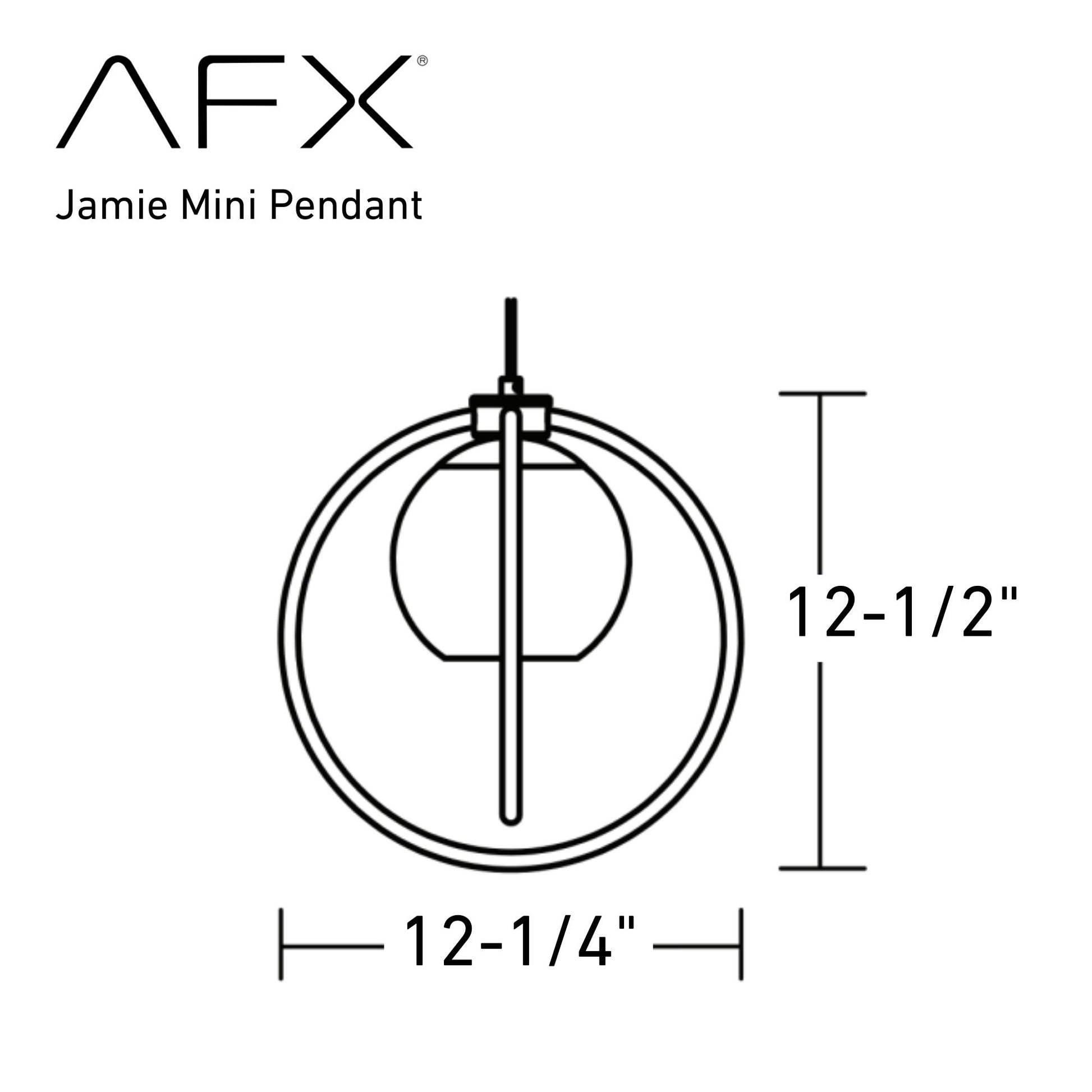 Jamie 12" Pendant, Satin Brass Finish - Bees Lighting