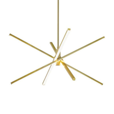 Jaxx 24" LED Pendant, Satin Brass Finish