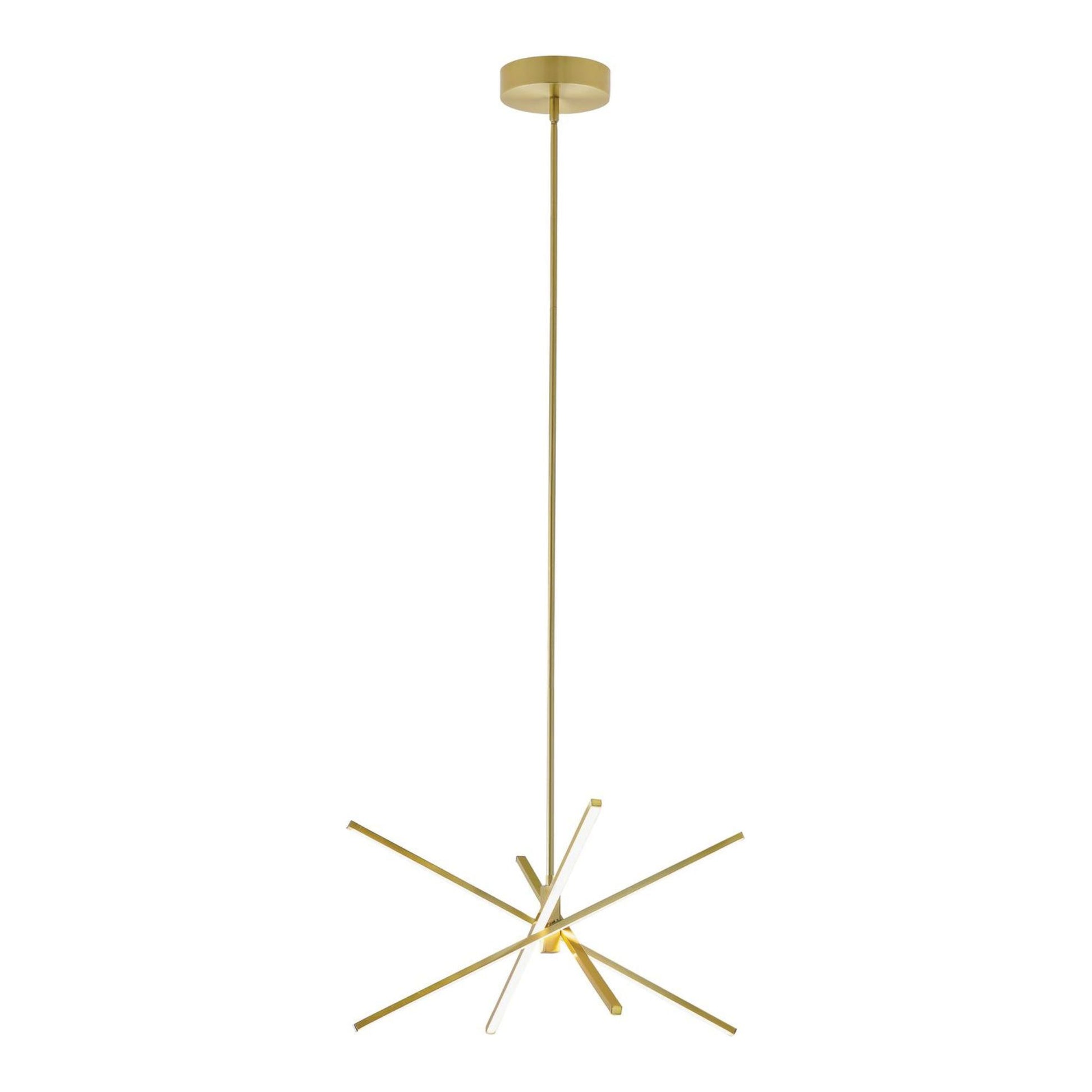 Jaxx 24" LED Pendant, Satin Brass Finish - Bees Lighting