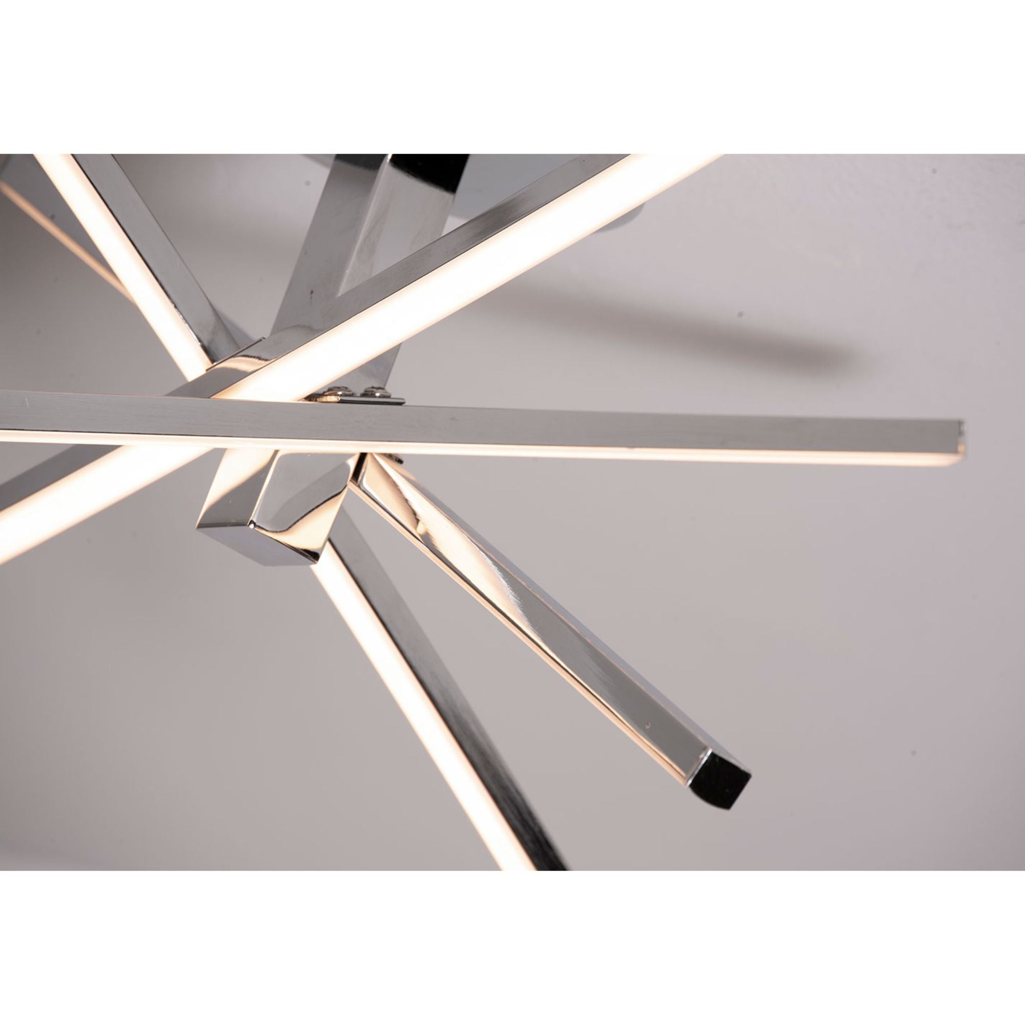 Jaxx 15 in. LED Semi Flush Mount Light Polished Chrome finish - Bees Lighting