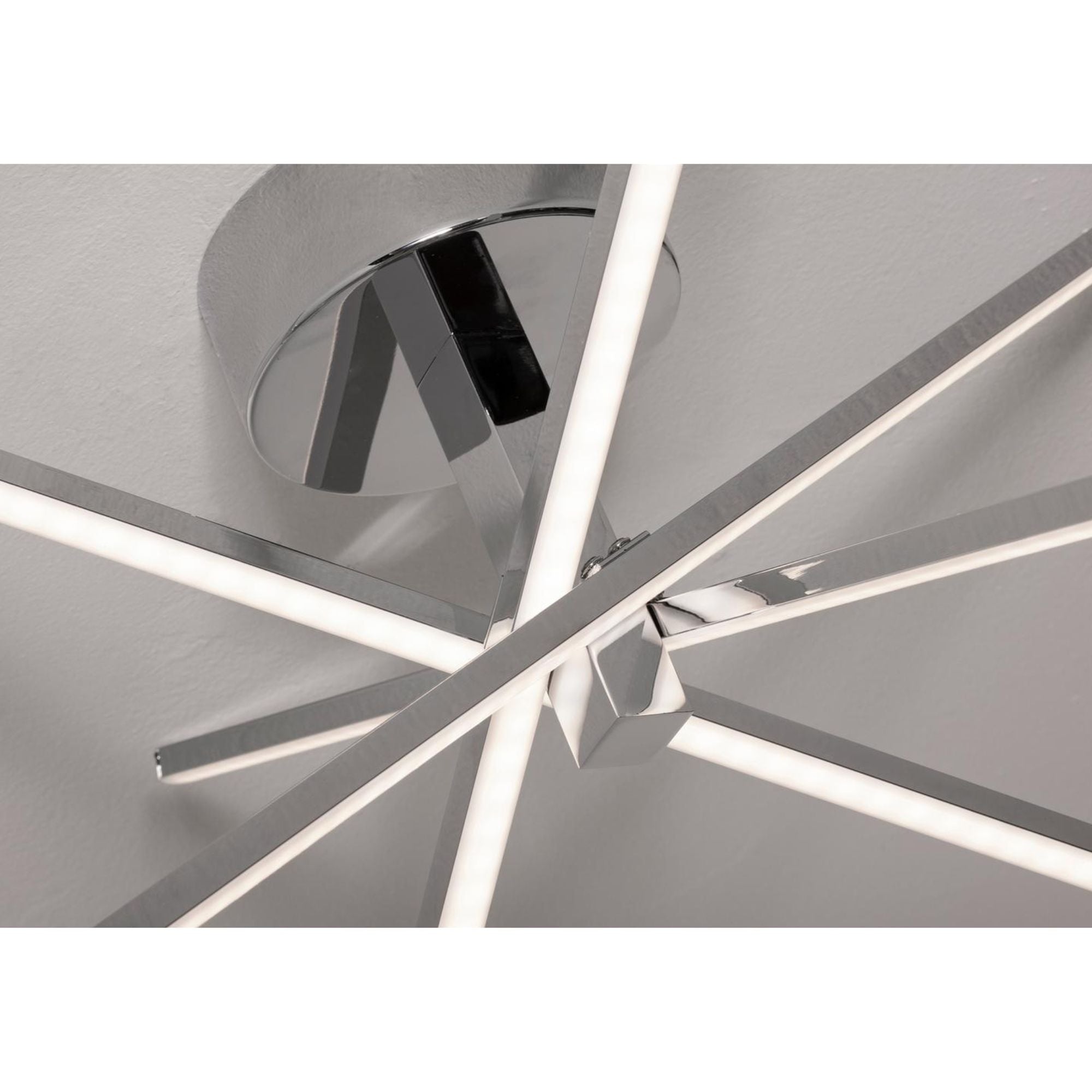 Jaxx 20 in. LED Semi Flush Mount Light Polished Chrome finish - Bees Lighting